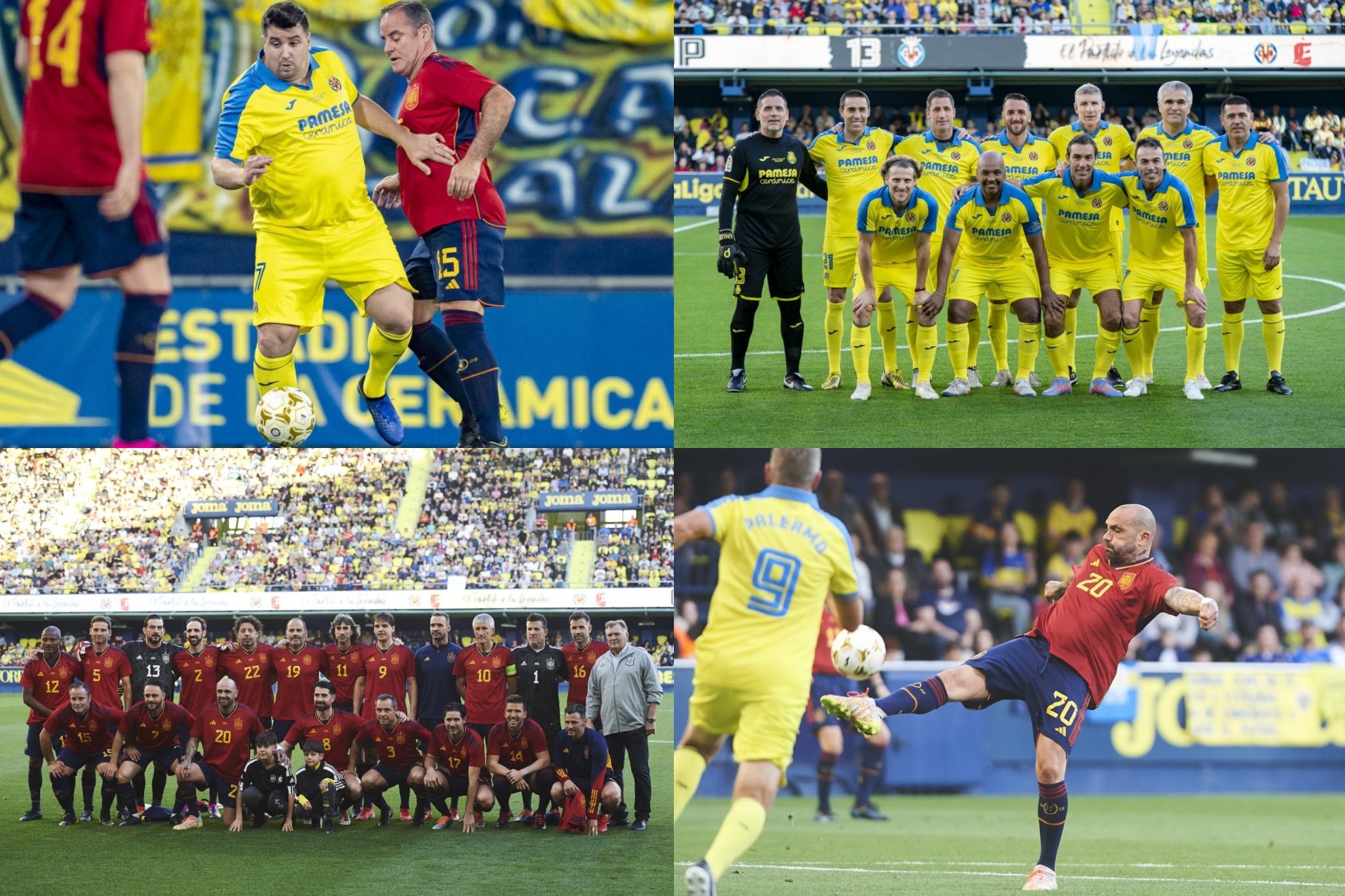 Partido entre leyendas del Villarreal y la selección: ¿reconoces a todos?