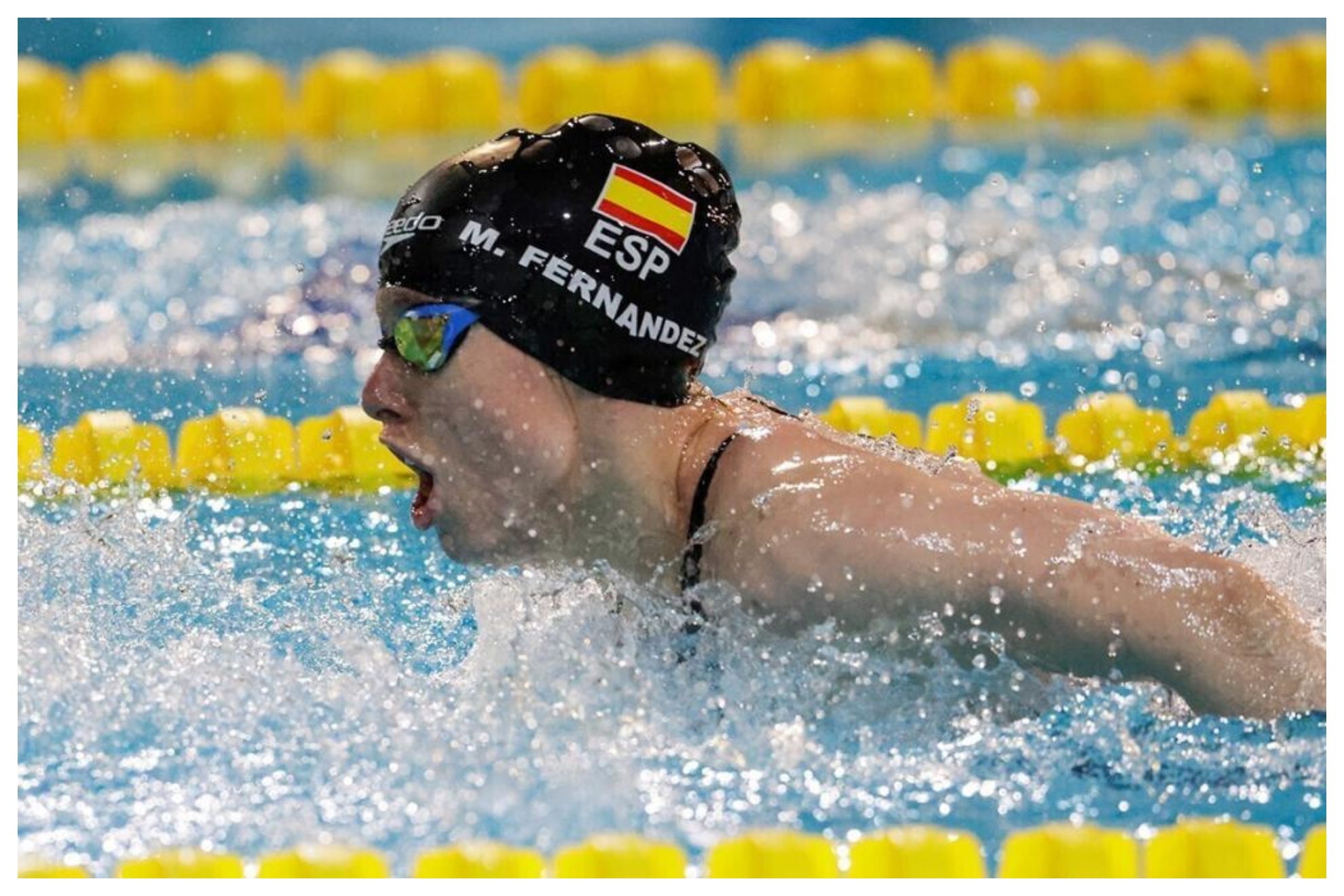 Marta Fernández, en los pasados Mundiales de natación paralímpica