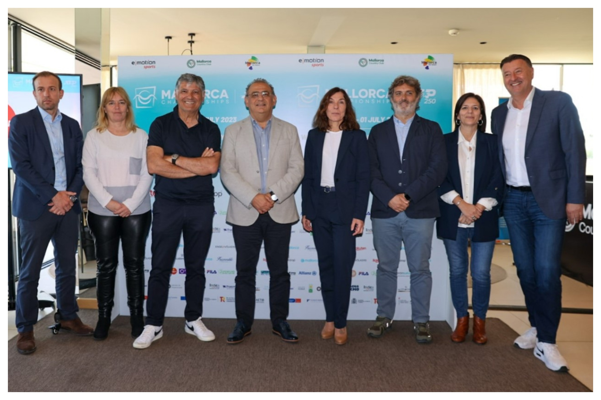 Toni Nadal y Edwin Weindorfer, CEO de emotion group, en la presentación del Mallorca Championships