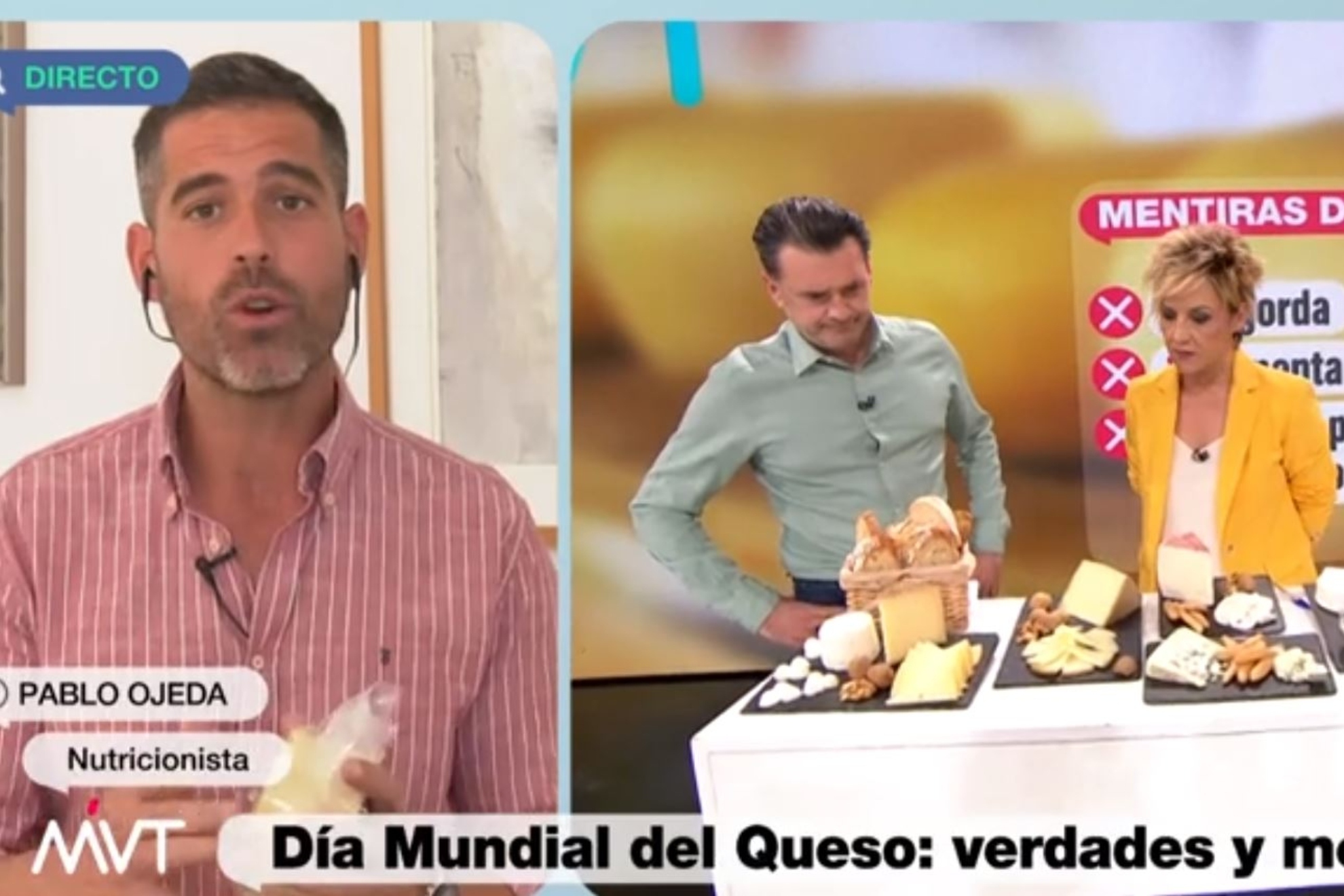 El nutricionista Pablo Ojeda desvela el truco para que el queso no engorde