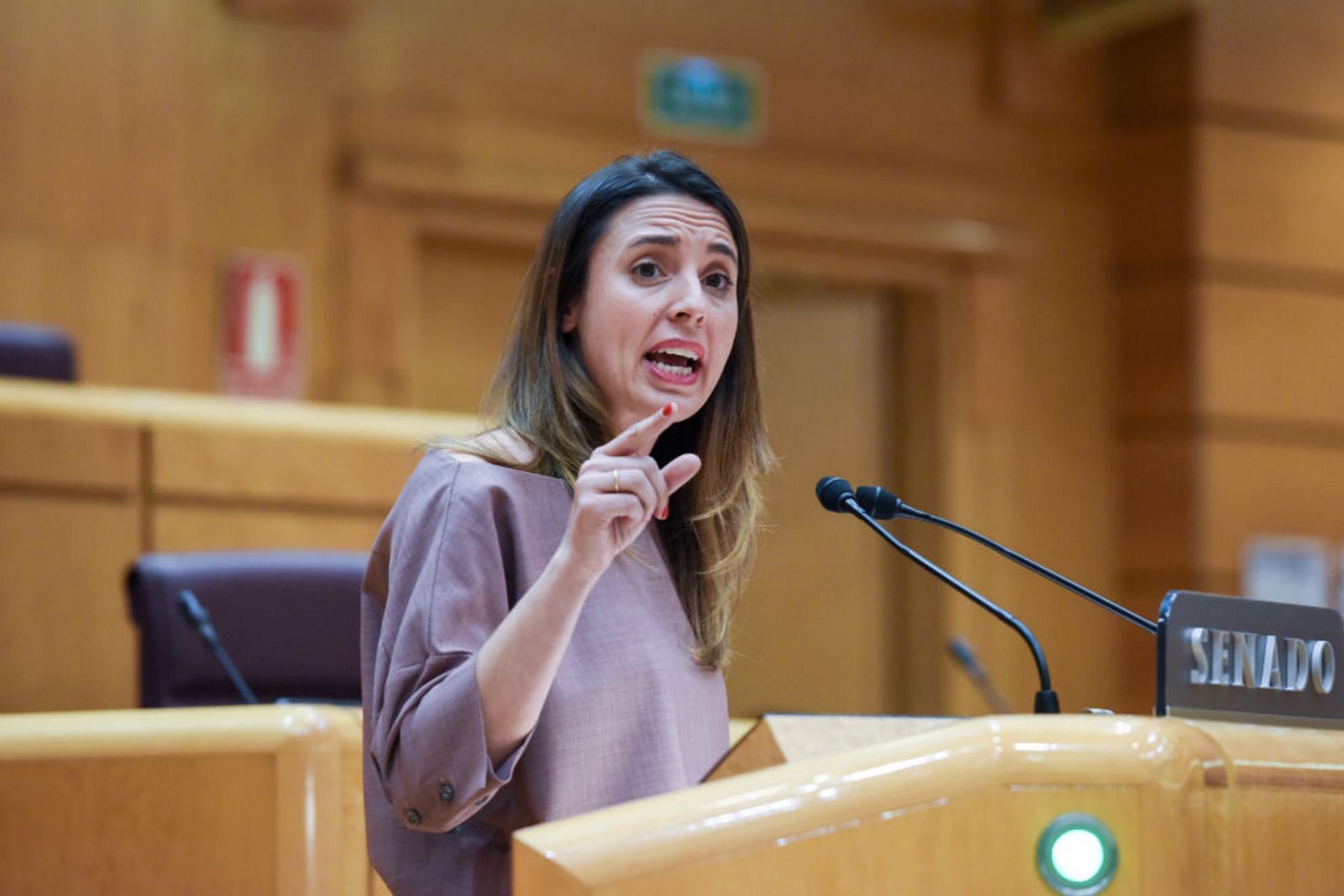 Irene Montero, en el Congreso de los Diputados.