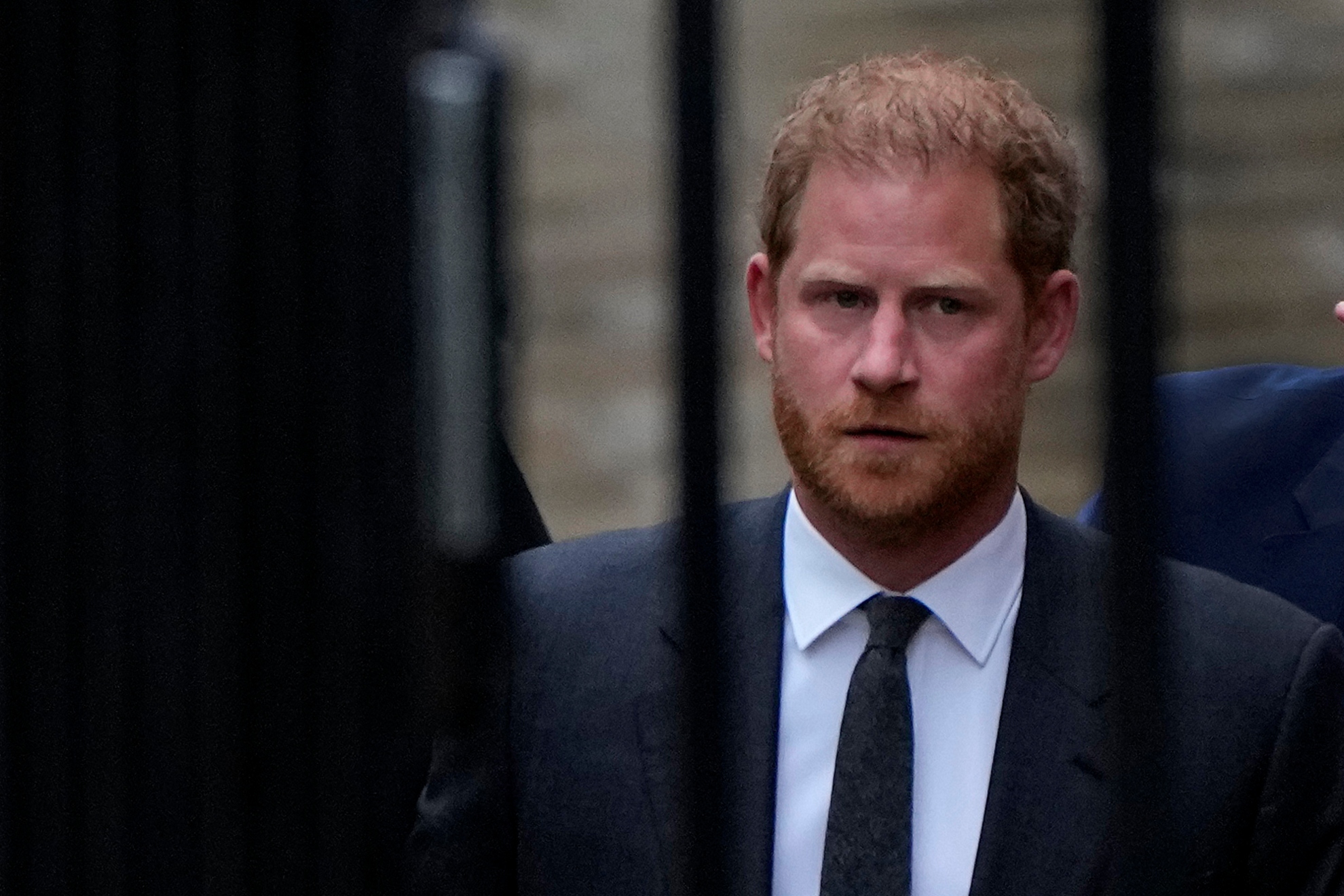 Prince Harry arriving at High Court.