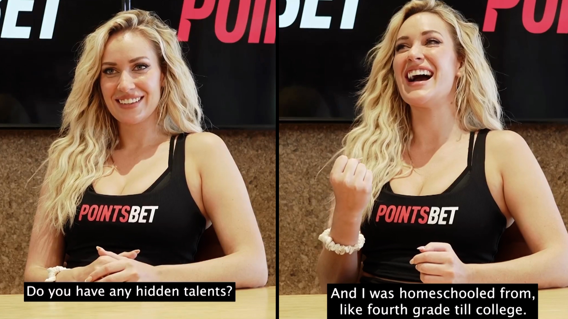 Paige Spiranac reveals her hidden talent: "I can fit my whole fist in my mouth"