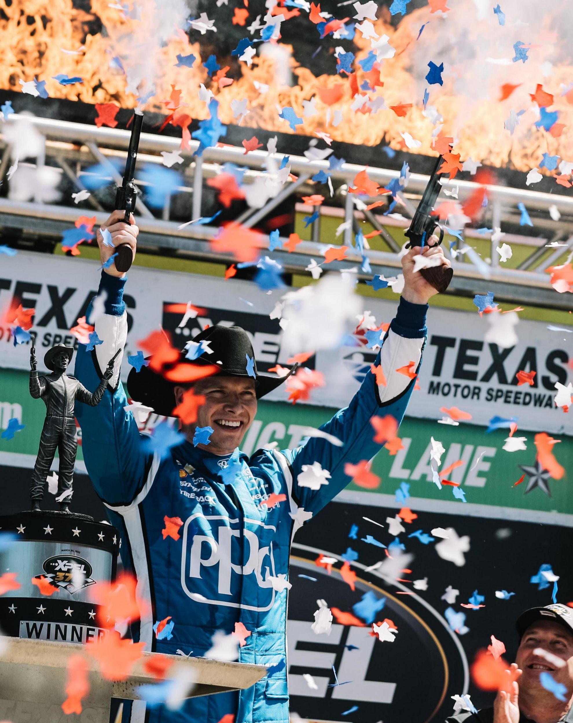 Newgarden fue el ganador el ao pasado en Texas.