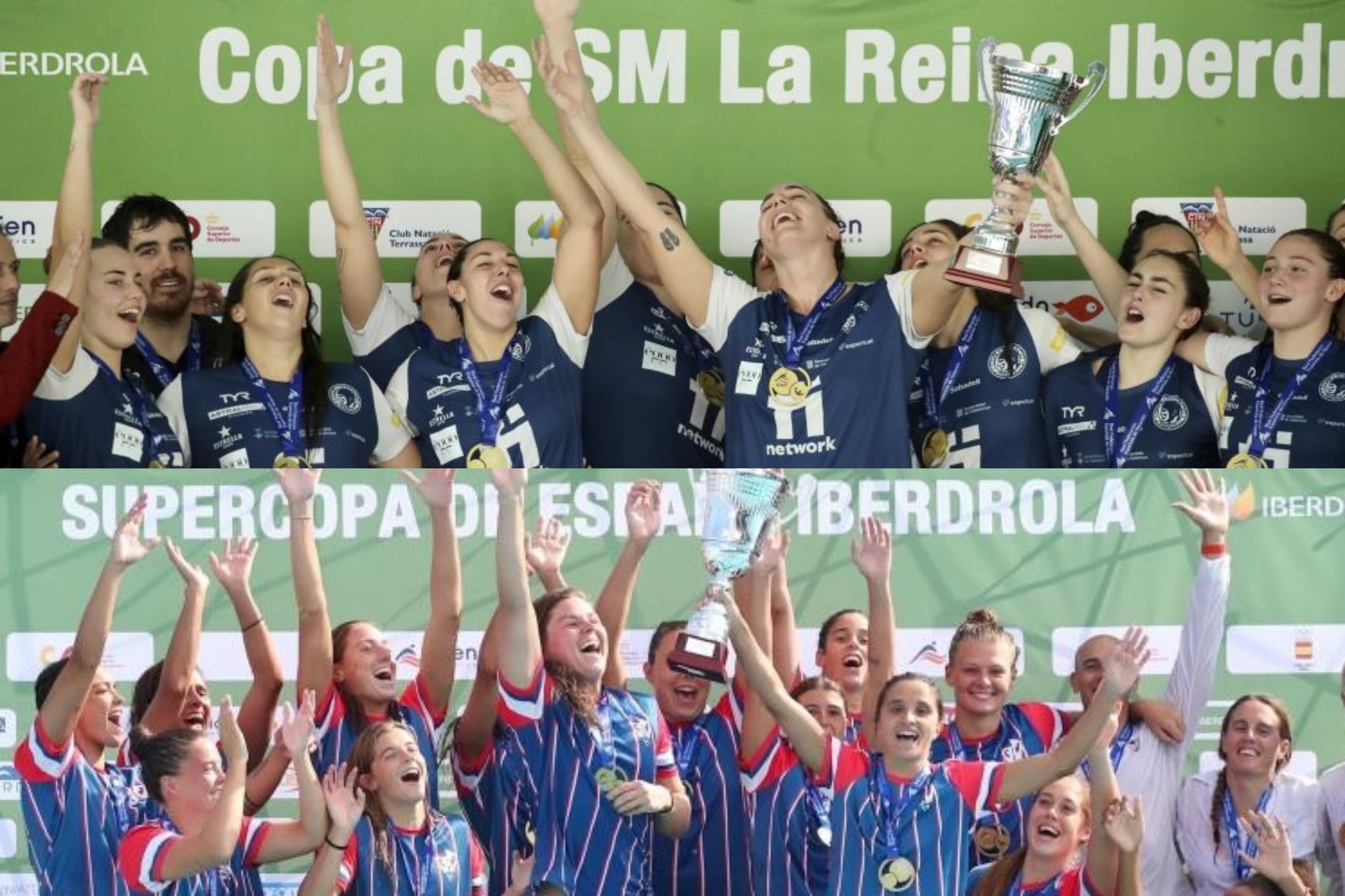 El Astralpool Sabadell, campeón de la Copa dela Reina, y el Assolim Mataró, ganador de la Supercopa esta temporada
