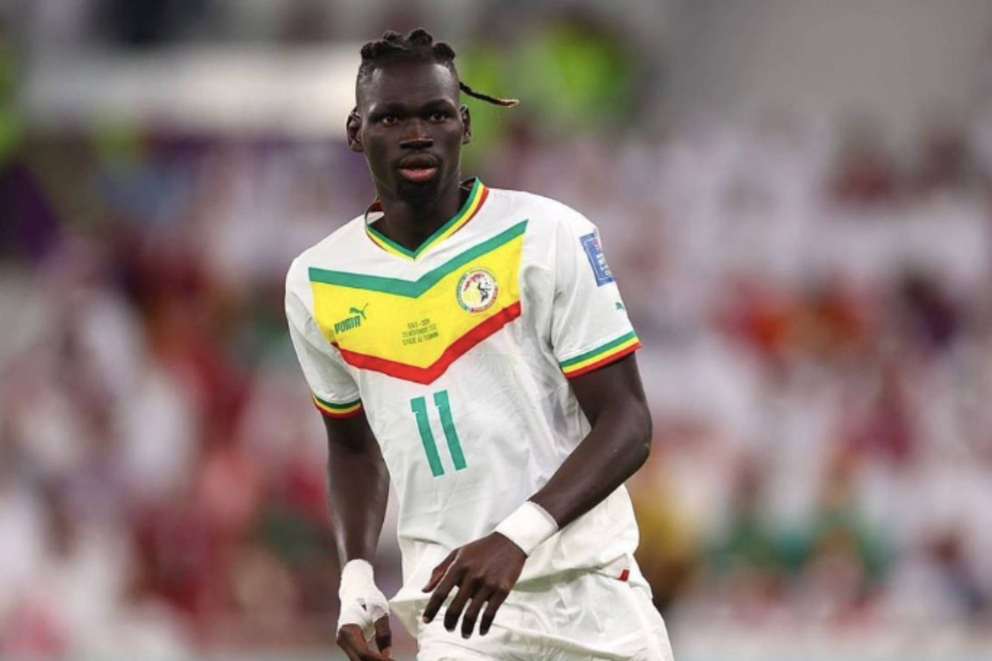 Pathé Ciss  con la selección de Senegal