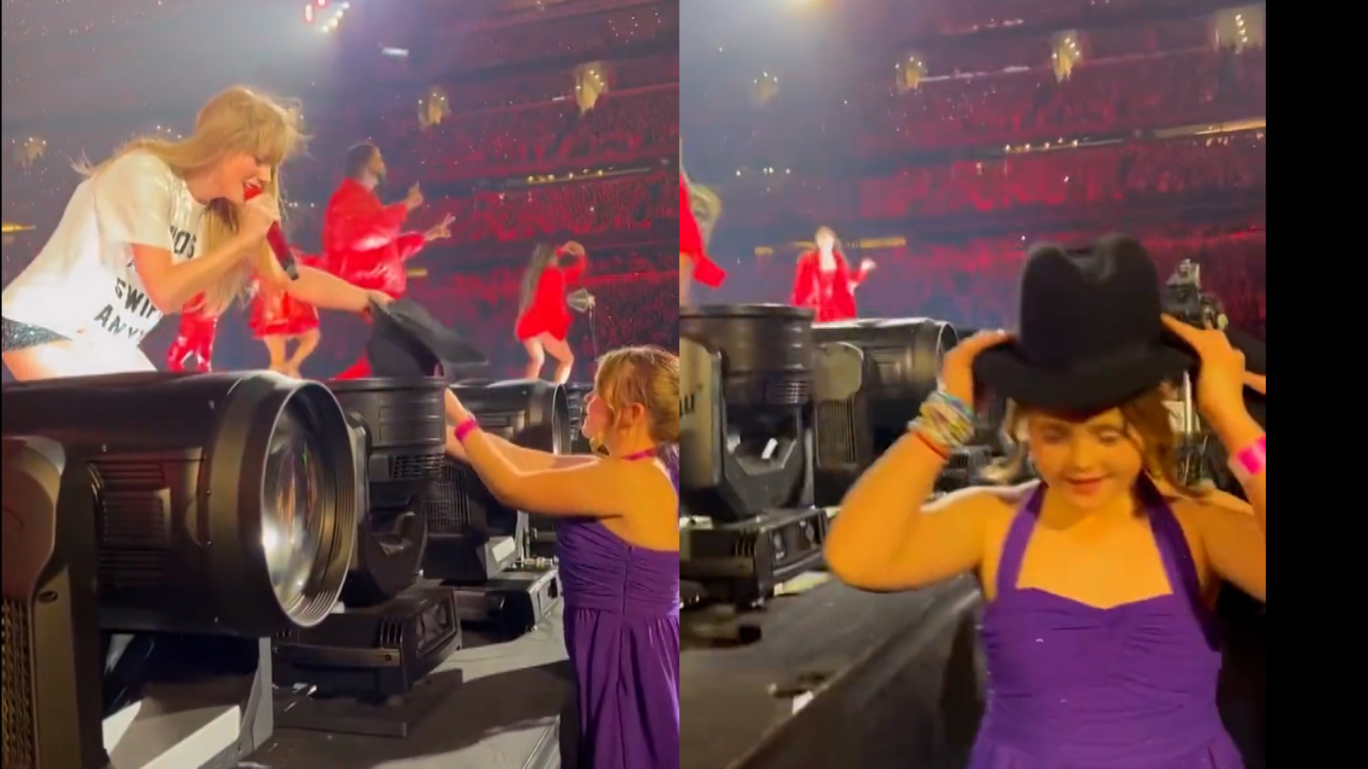 Taylor Swift shares beautiful moment with Selena Gomez's little sister during concert