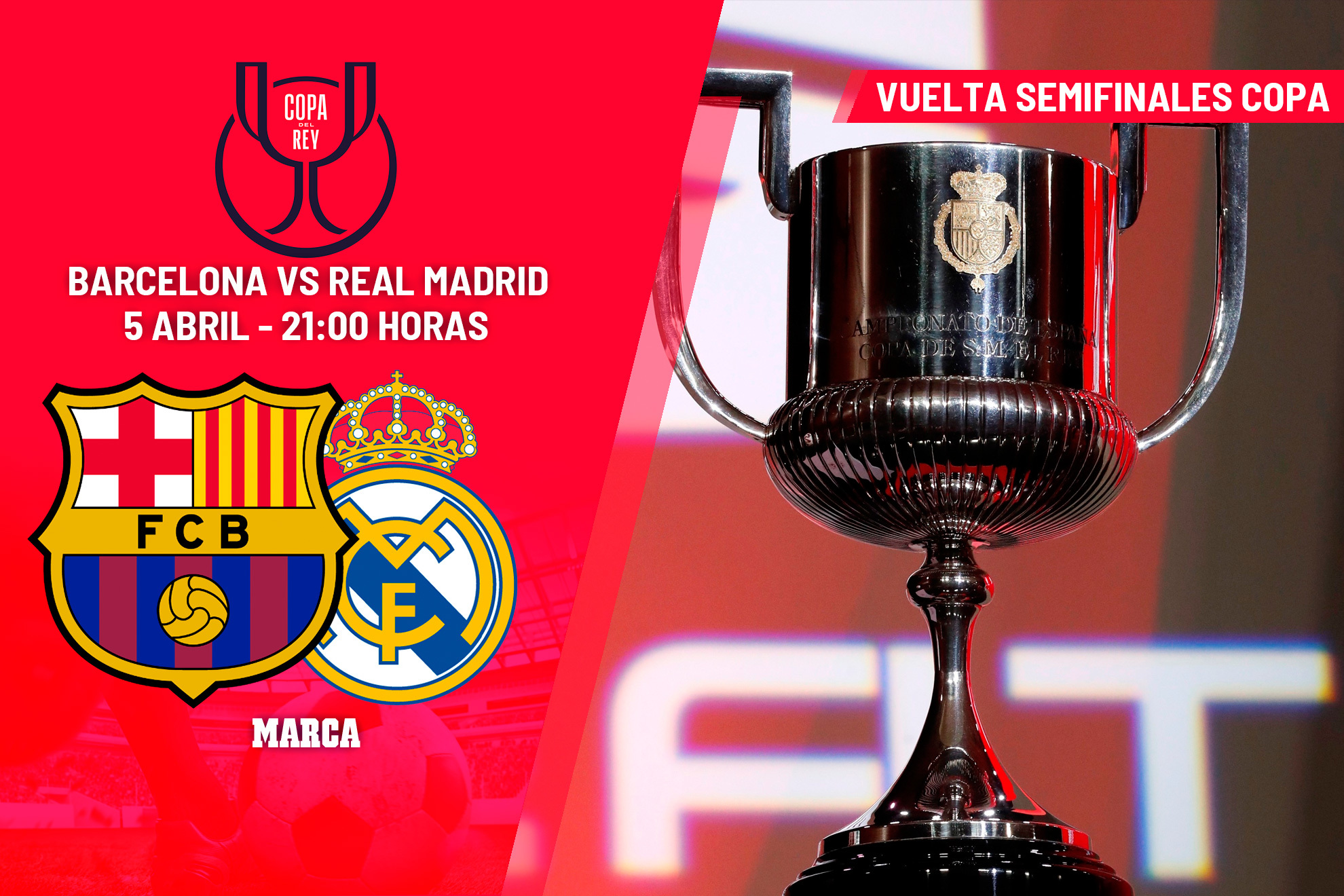 Alineación de Real Madrid y Barcelona hoy, 'El Clásico' de semifinales de Copa del Rey