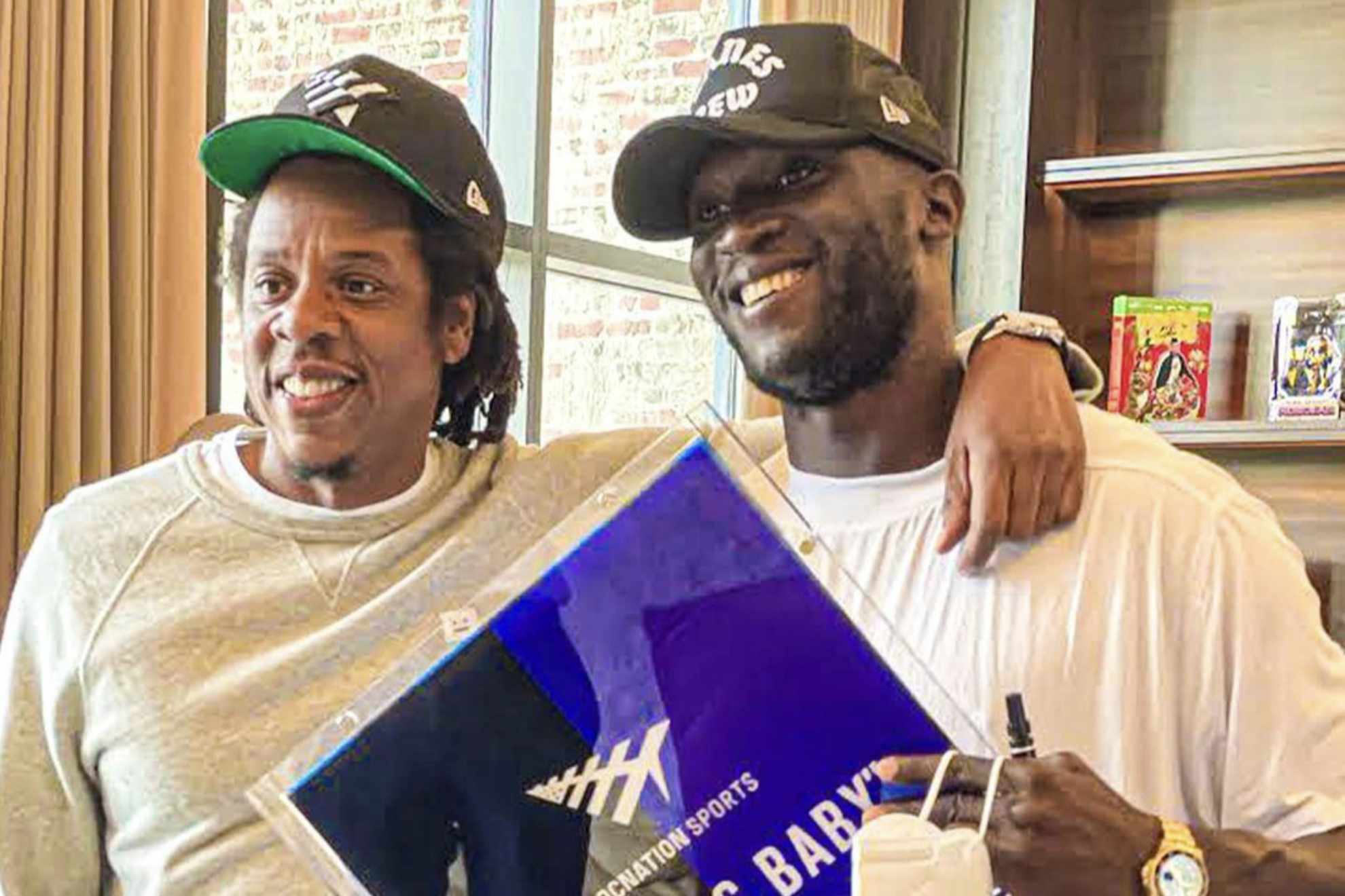 Jay-Z (left) and Romelu Lukaku have met several times throughout the years.
