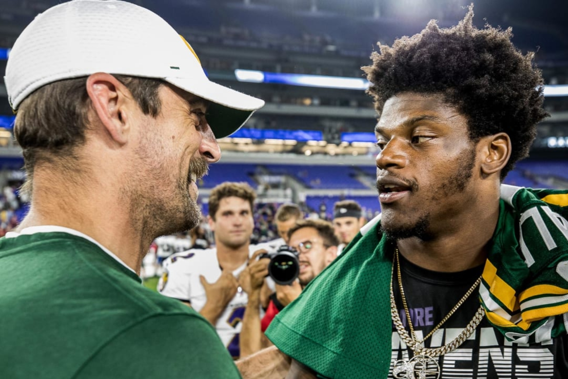 Aaron Rodgers and Lamar Jackson are close to being traded.