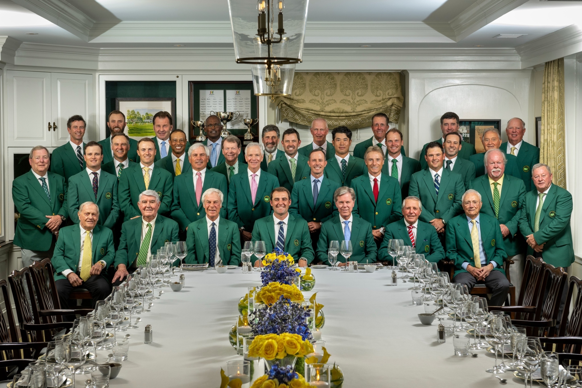 Phil Mickelson kept a low profile during The Masters Champions Dinner.