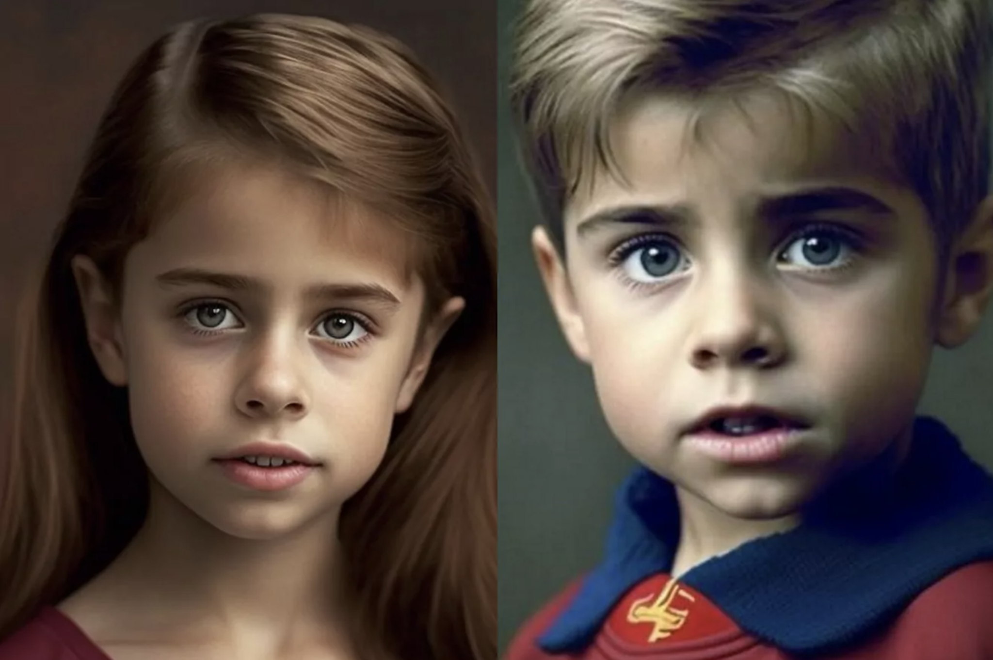 Pique, Clara Chia and what their children would look like according to Artificial Intelligence