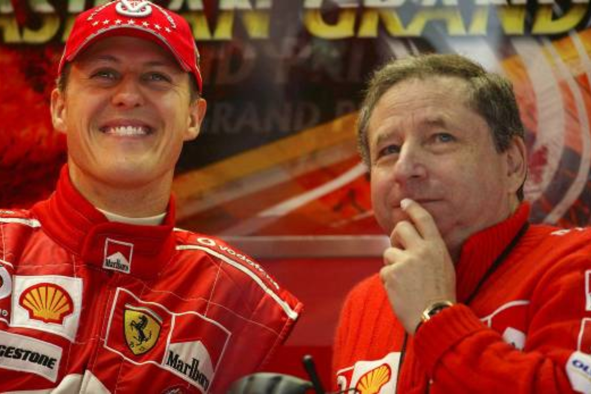 Jean Todt, junto a Michael Schumacher.