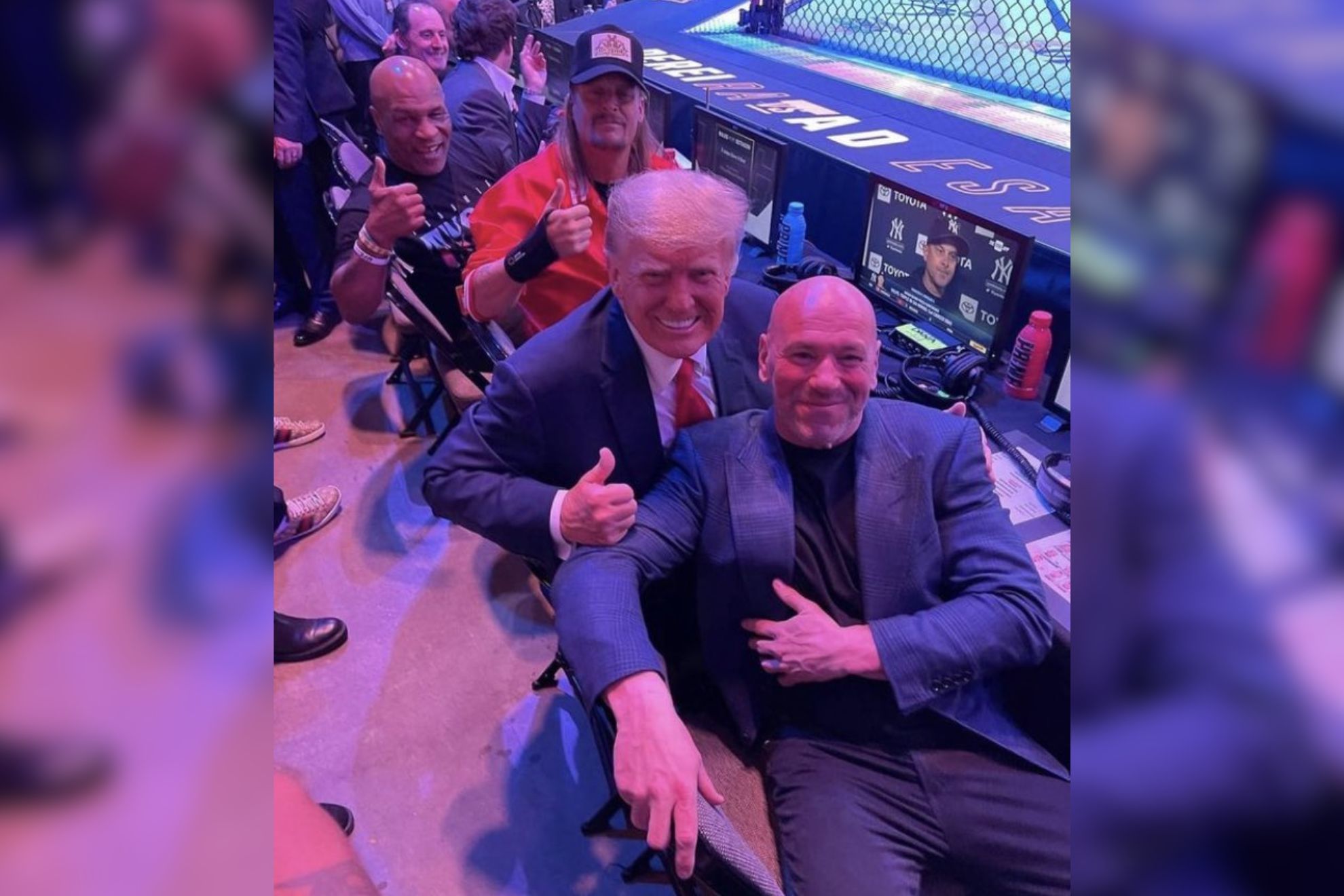UFC 287: Dana White treats Donald Trump, Mike Tyson and Kid Rock to VIP experience