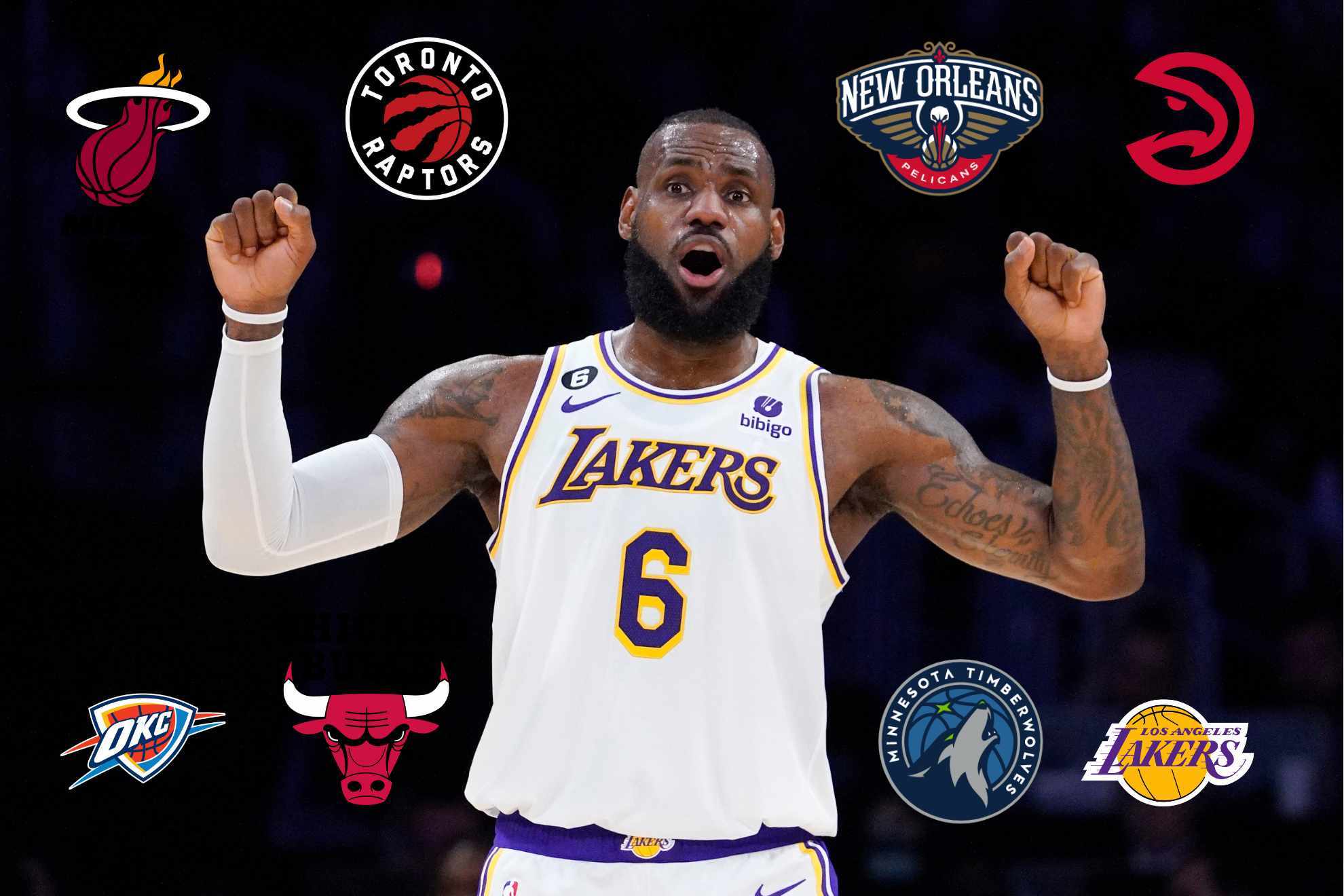 LeBron James and the Lakers will be one of eight teams facing off in the 2023 NBA Play-In Tournament.