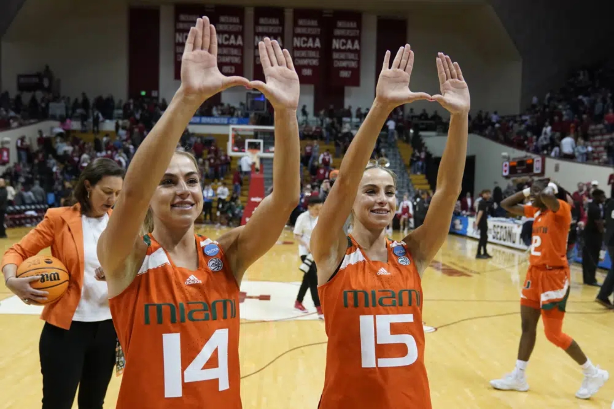 The Cavinder twins helped Miami reach the Elite Eight round in the NCAA Tournament.