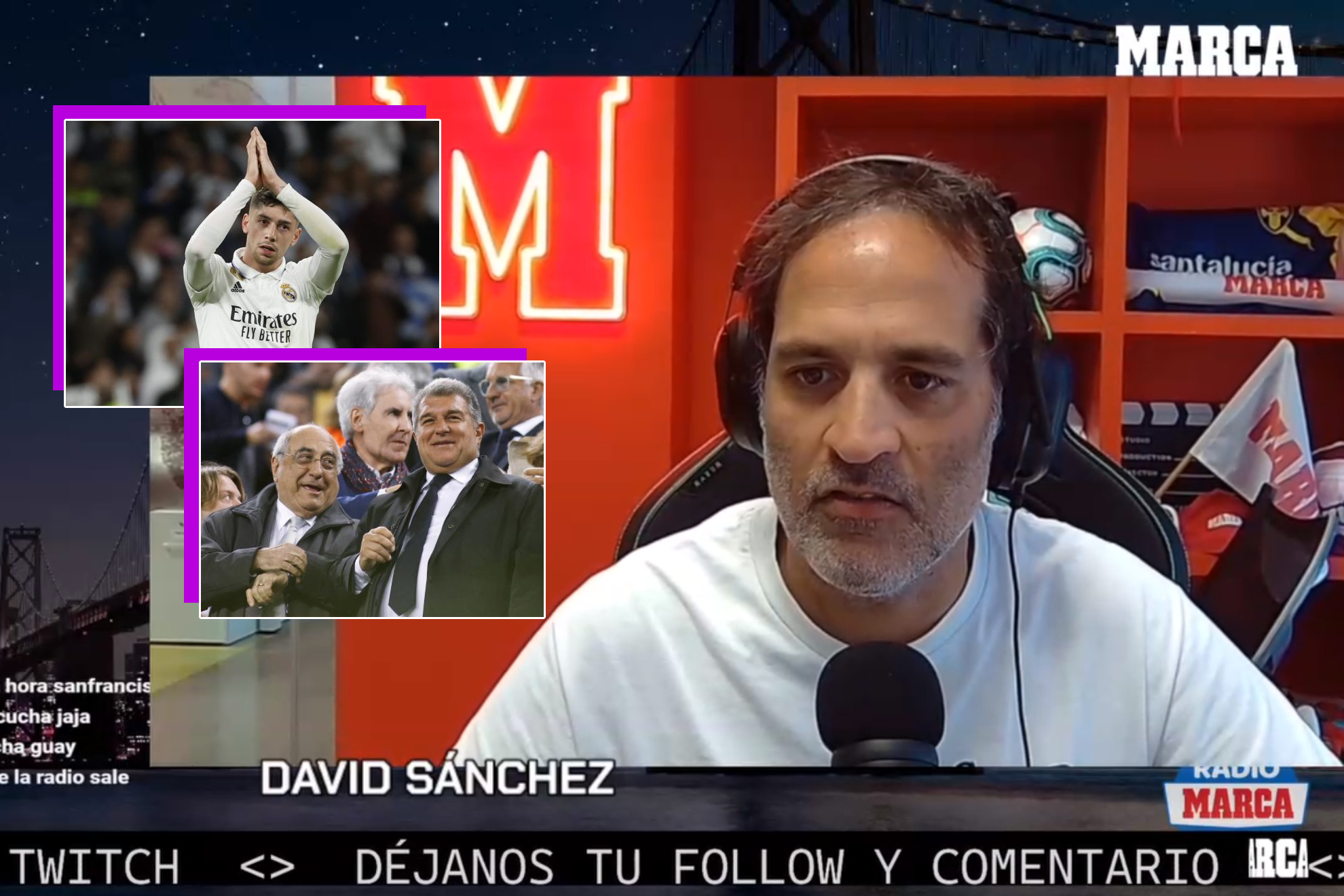 David Snchez, Twitch en directo: la resaca del Real Madrid, 'caso Negreira' y Laporta...