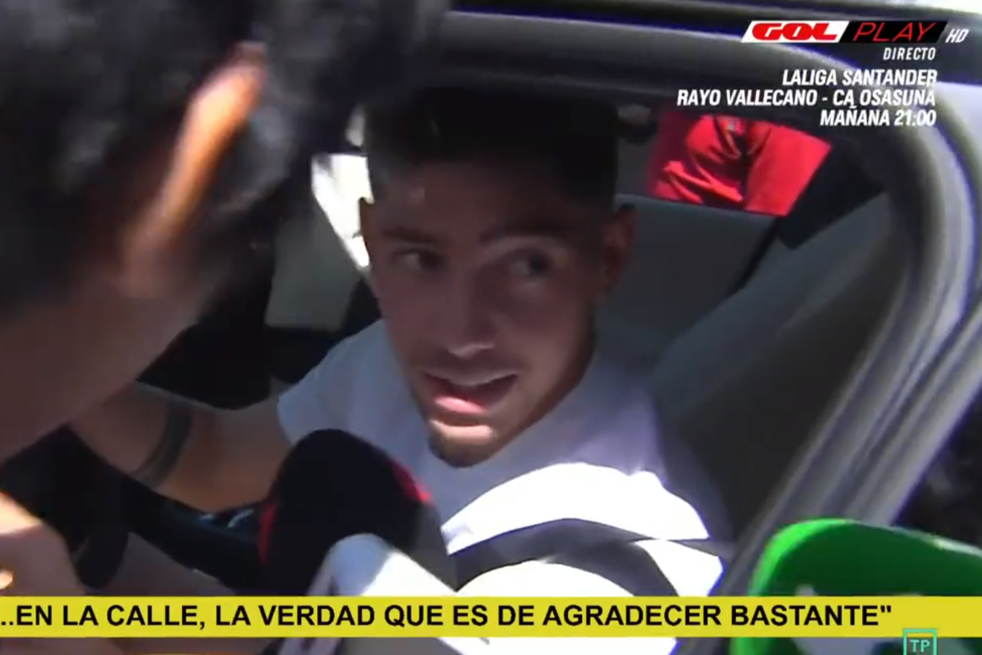 Valverde desvela por primera vez su estado anímico tras la agresión a Baena