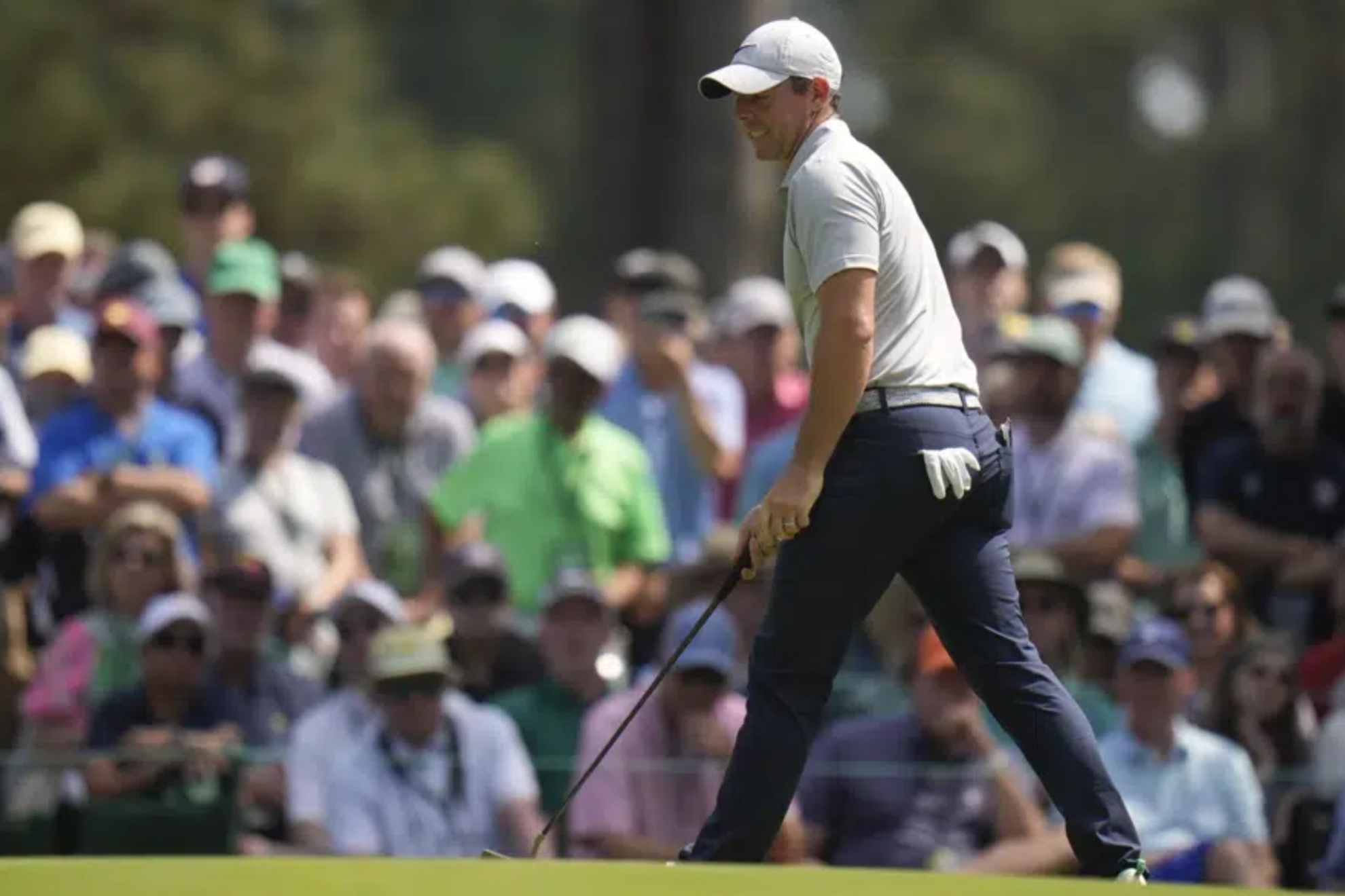 Rory McIlroy during The Masters in Augusta National.