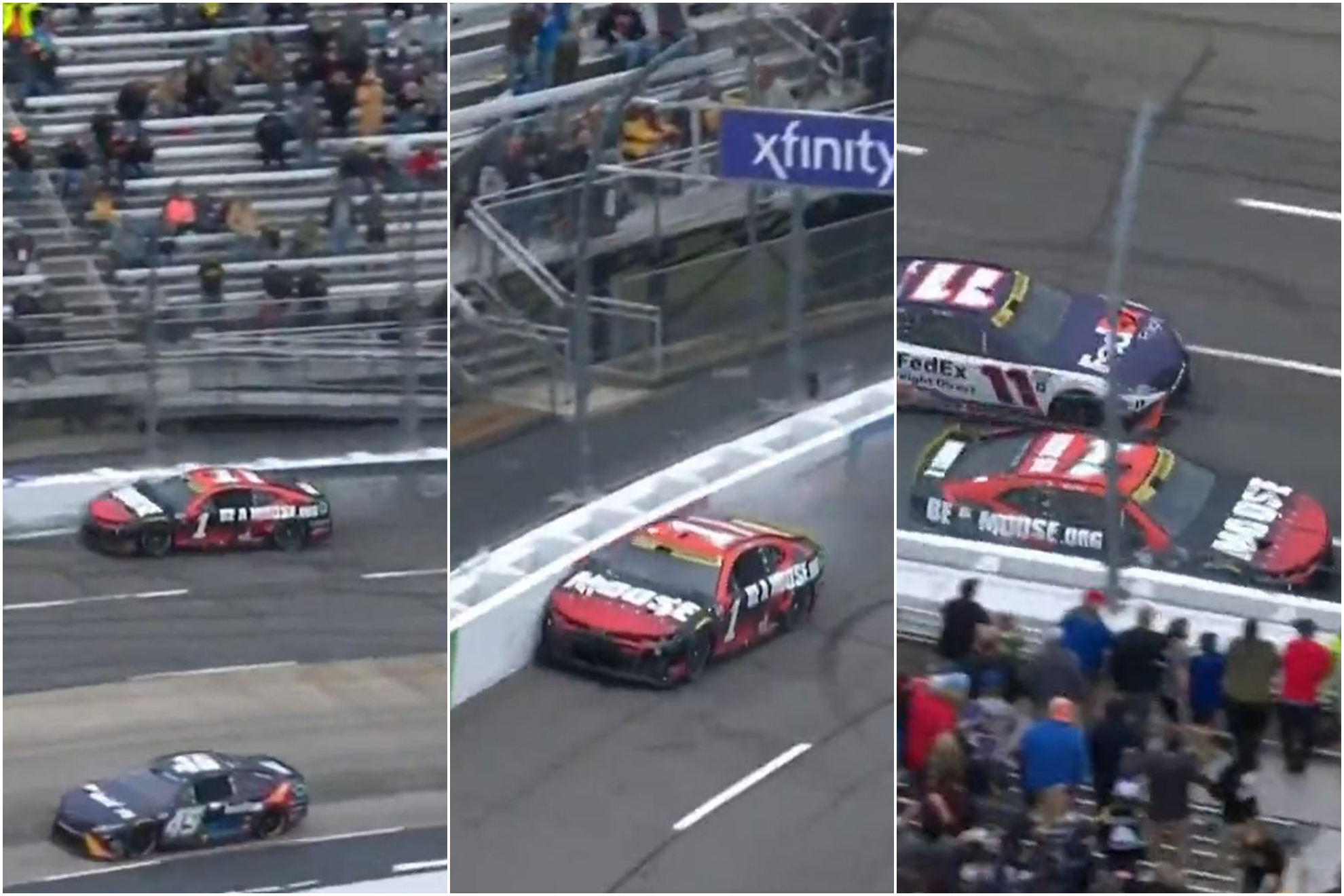 The craziest overtaking you will ever see happened in NASCAR