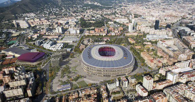 Panormica del nuevo Camp Nou,