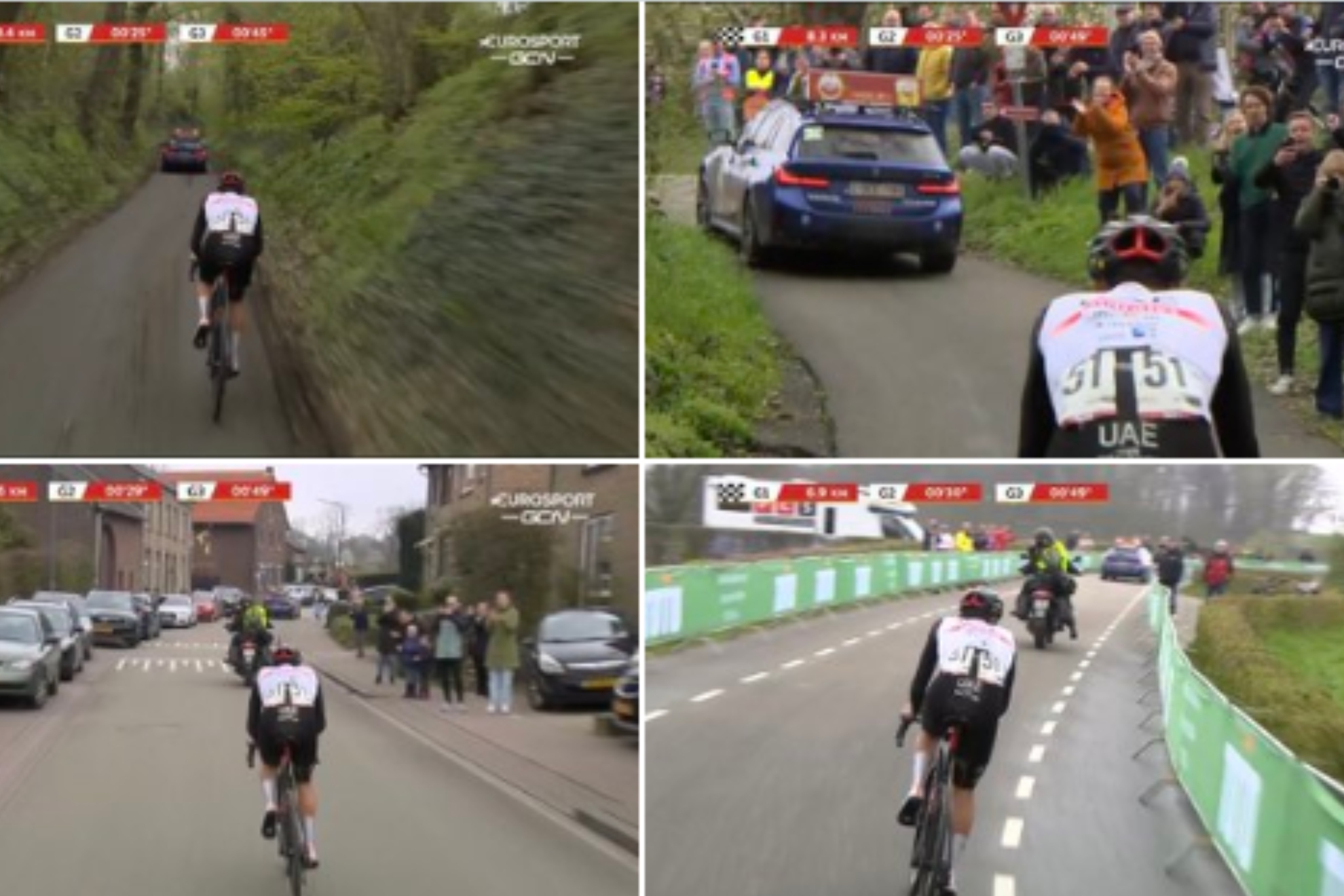 El vídeo de la polémica con Pogacar y el safety car de la Amstel: No me gustó