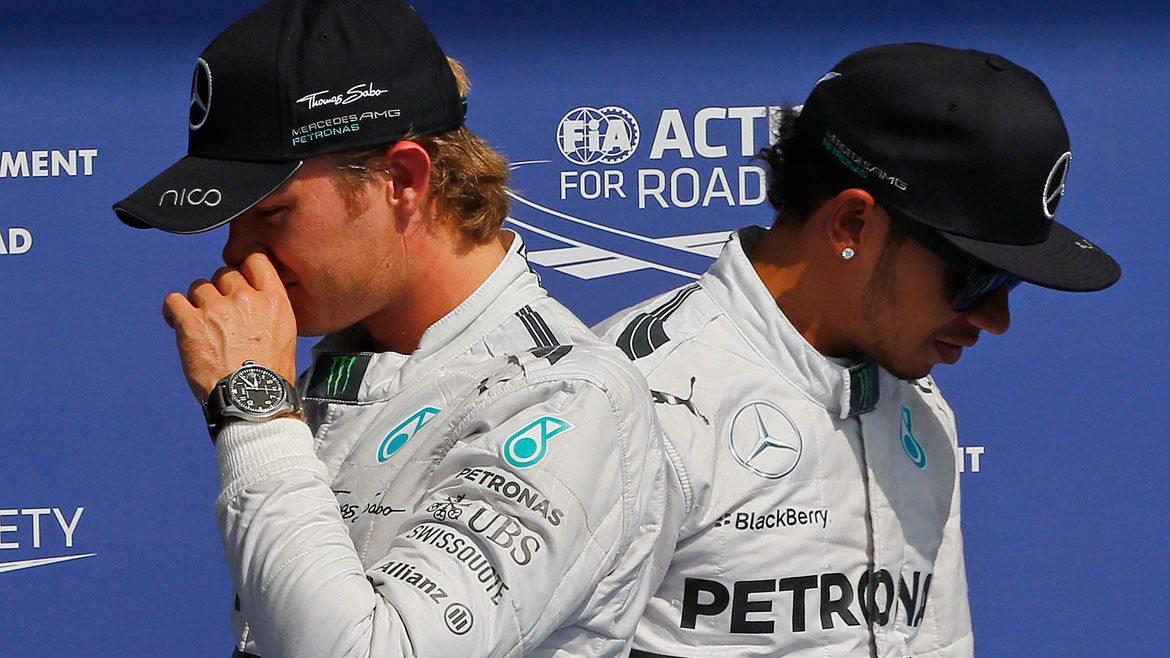 Hamilton y Rosberg, en el tormentoso 2016 del que sali� vencedor el alem�n.