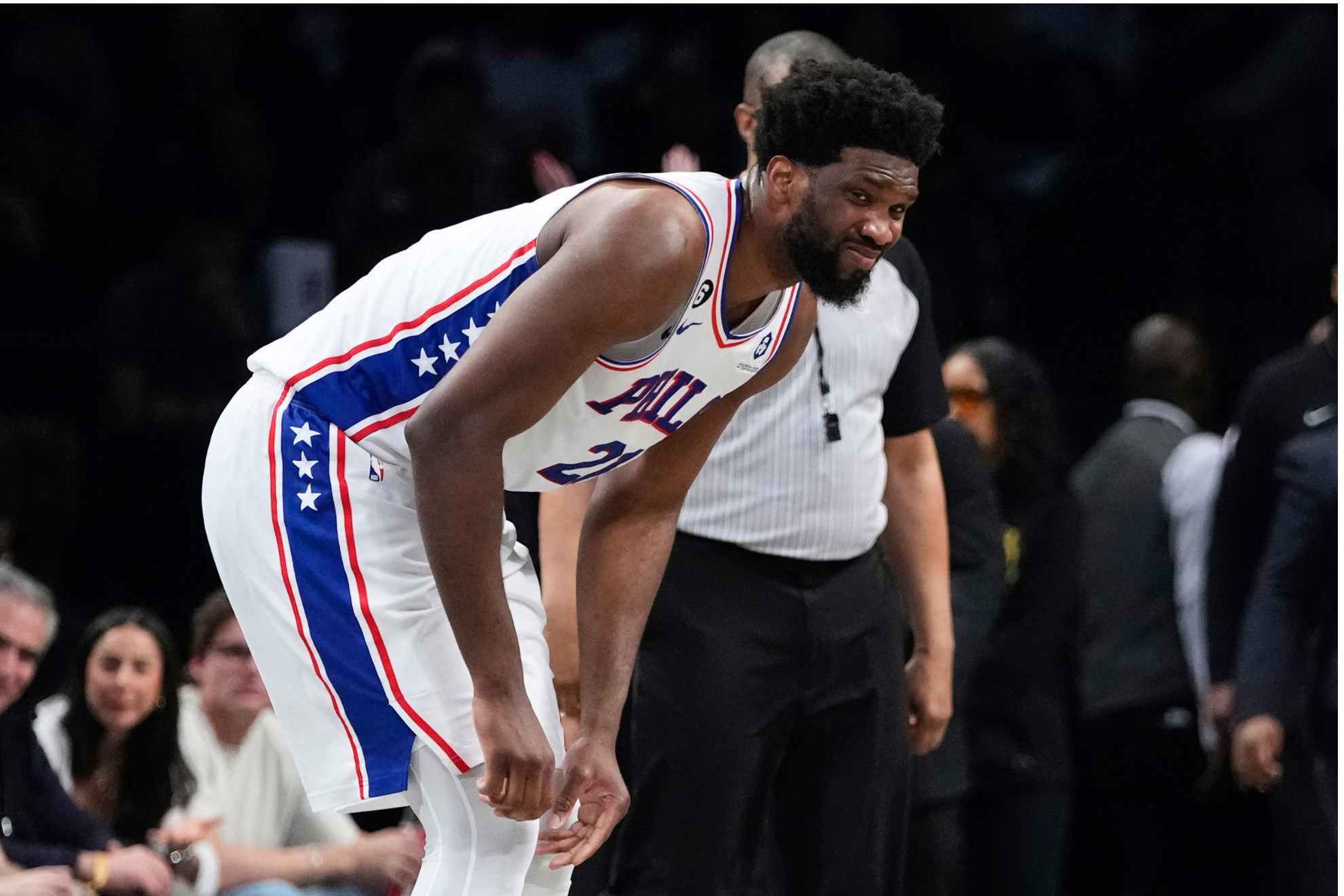Joel Embiid scored 14 points and added 10 rebounds in the 76ers' win Thursday.