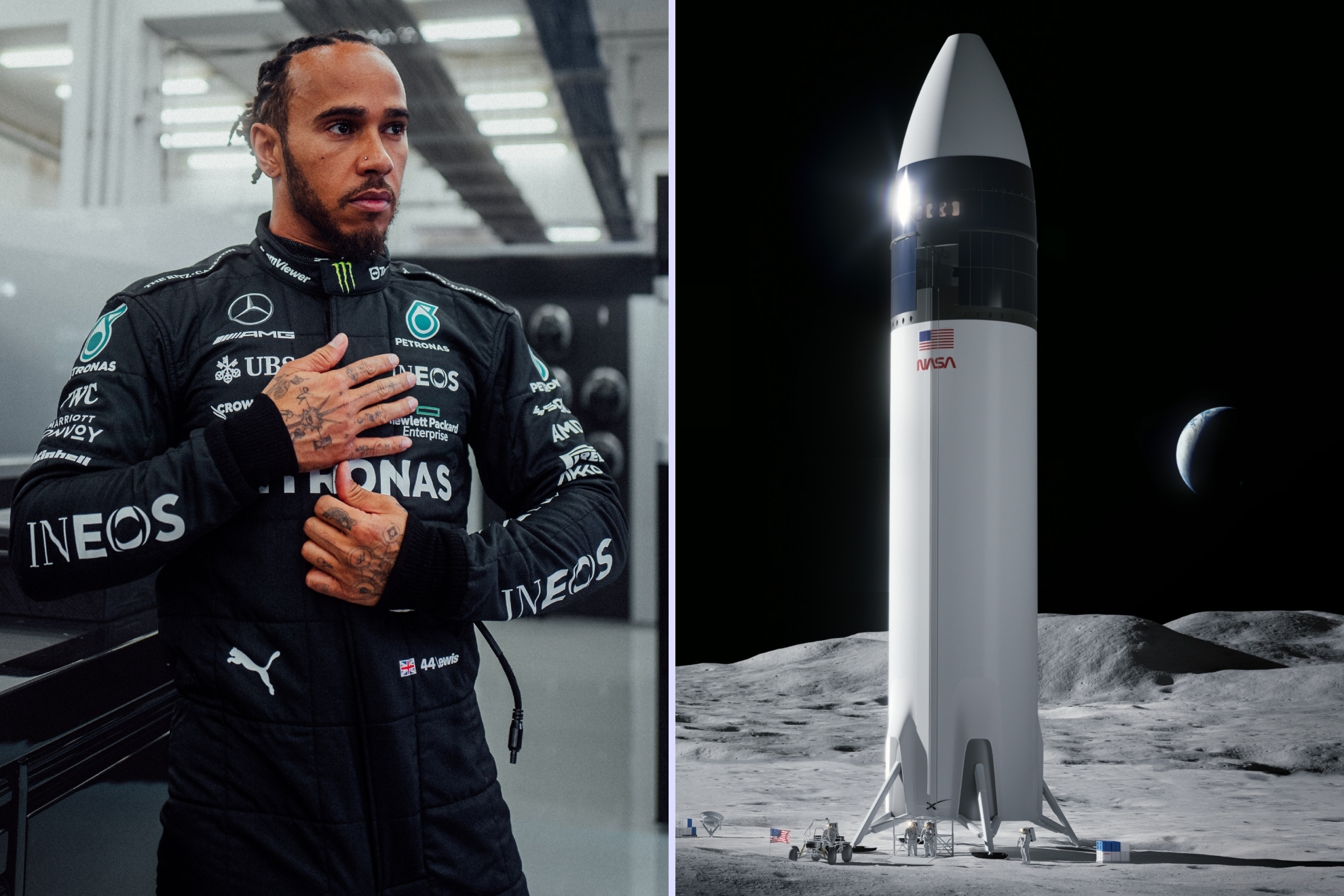 Hamilton ya tiene planes para el futuro... y pasan por hacer viajes espaciales.