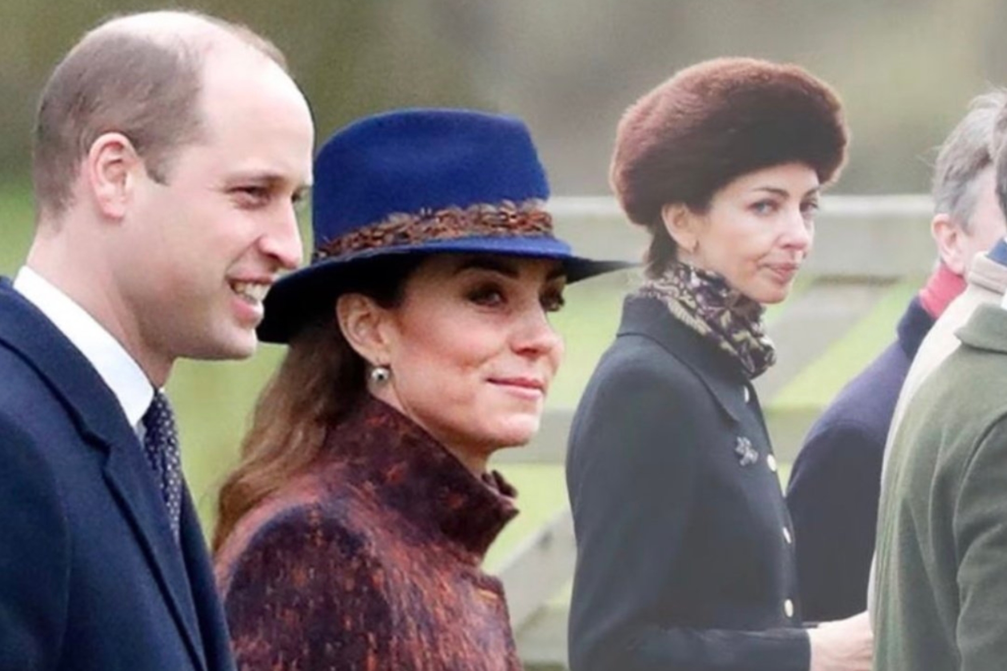 Image of Kate Middleton, Prince William and Rose Hanbury