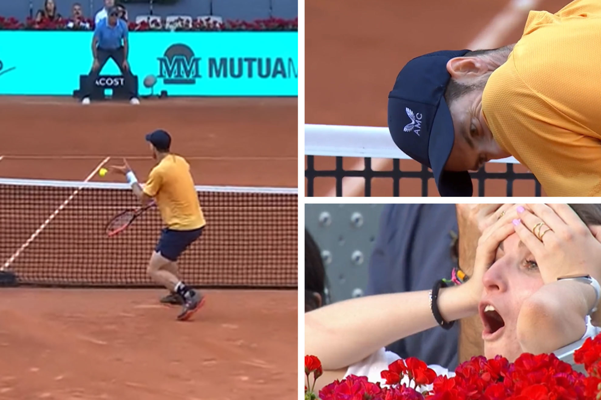 Andy Murray cae en primera ronda del Madrid Open con un fallo en la red de alevn: de no creer!