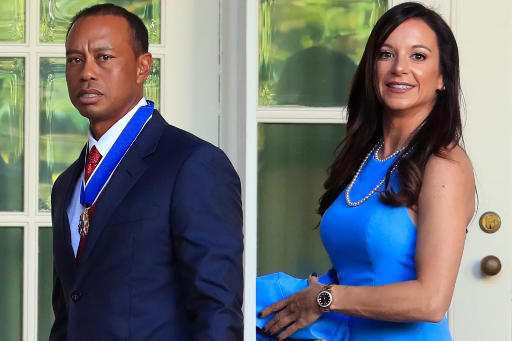 Image of Erica Herman and Tiger Woods