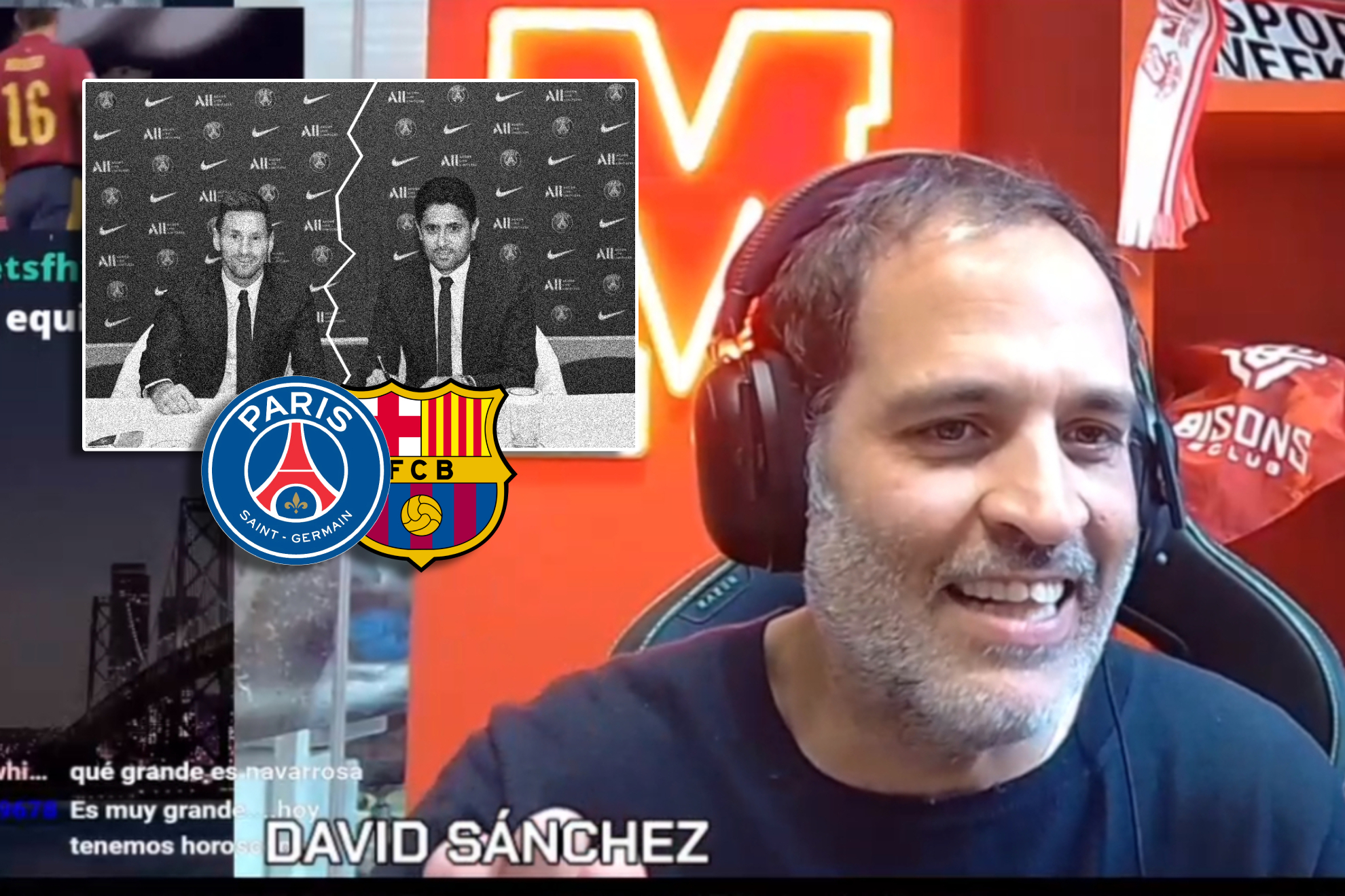 David Snchez, Twitch en directo: Mateu Alemany, reflexin sobre Messi y la 'canallada' del PSG...