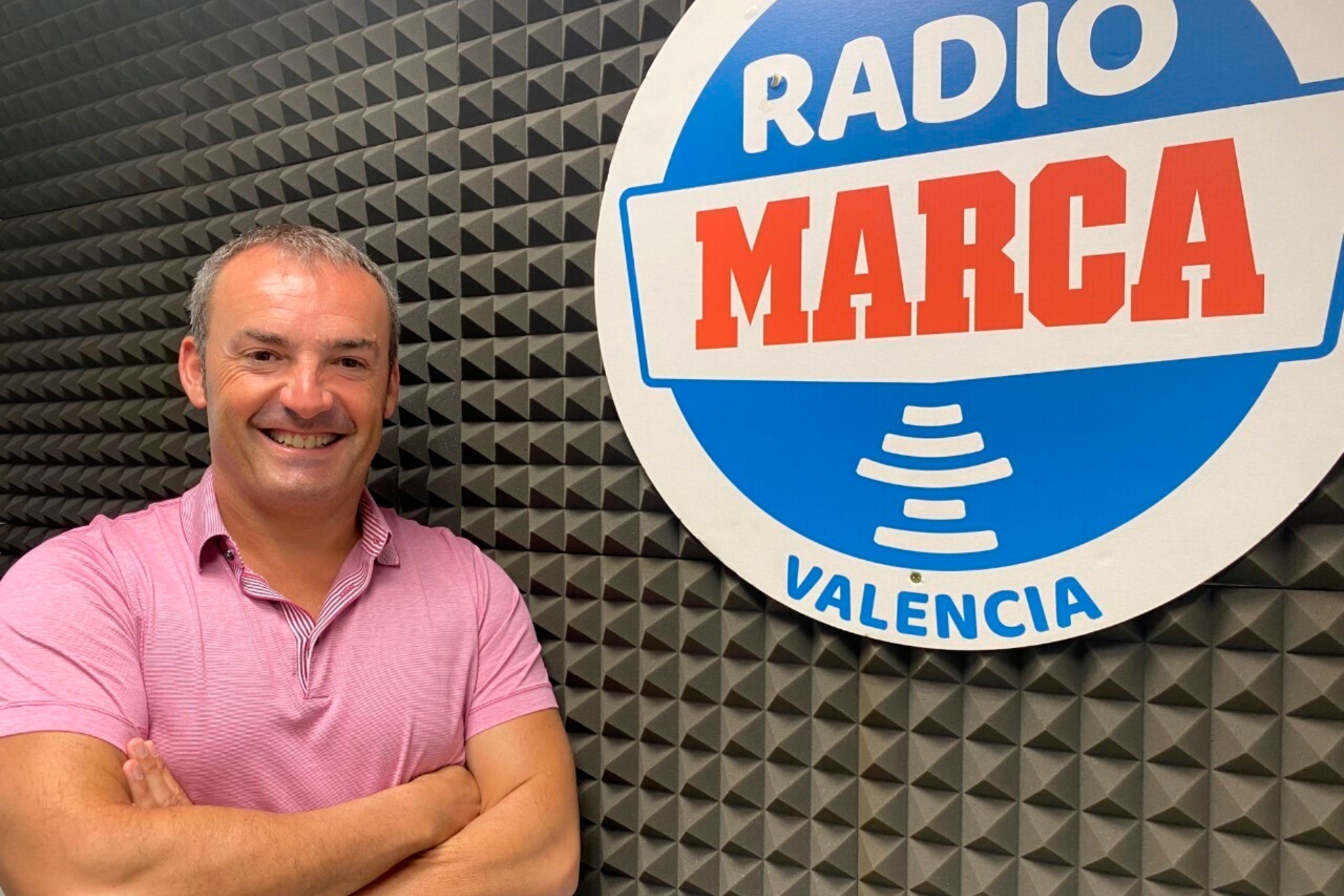 Pedro Morata, en los estudios de Radio MARCA Valencia.