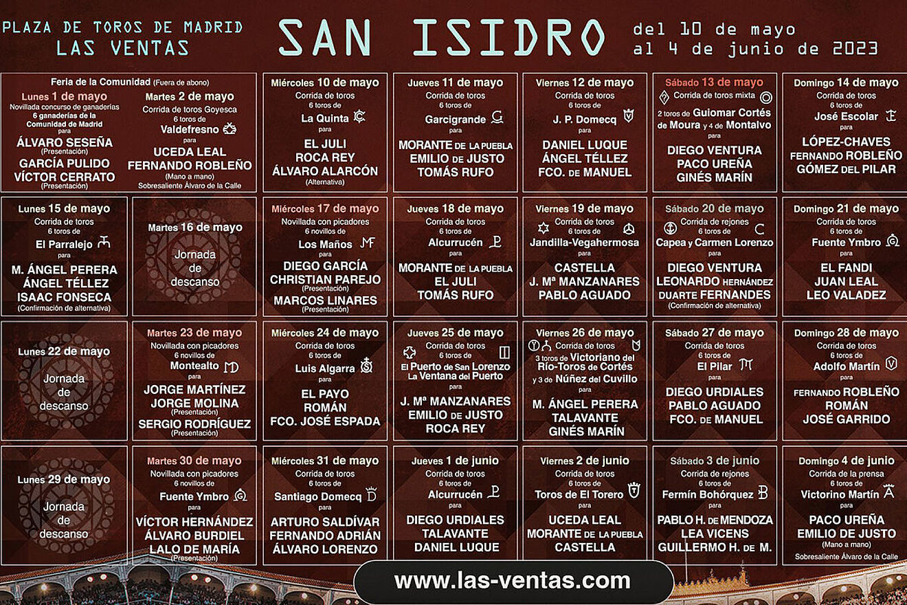 Feria de San Isidro 2023: fechas, horarios, cartel de toros y toreros en Las Ventas y dónde ver en TV y online