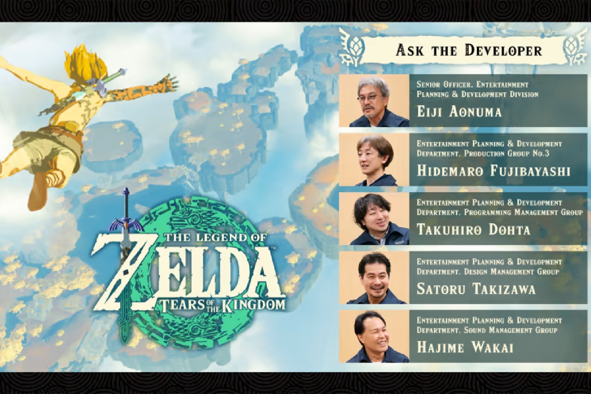 Miembros del equipo creativo de Tears of the Kingdom hablan sobre el mapa. Zelda.com