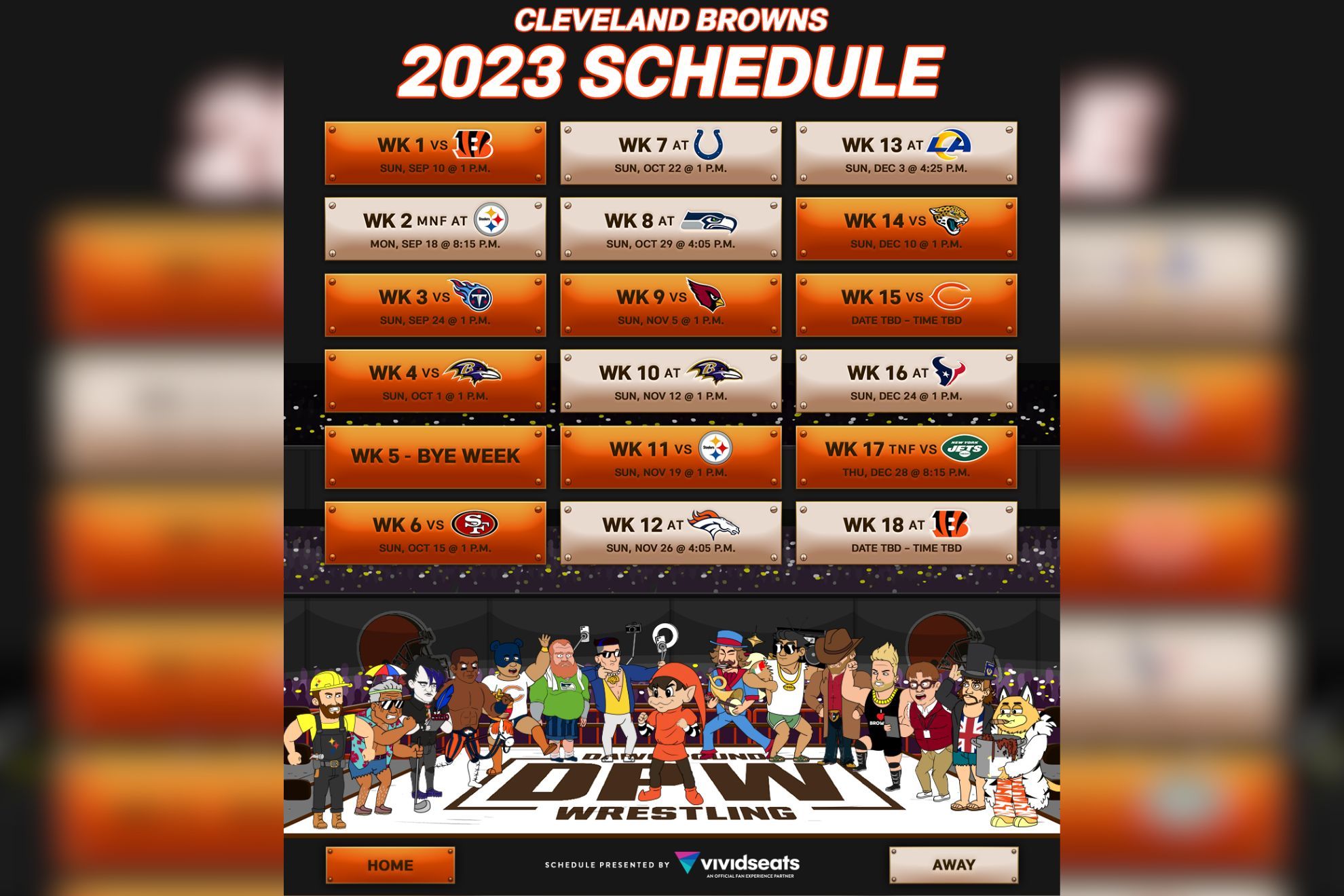 browns schedule 2023