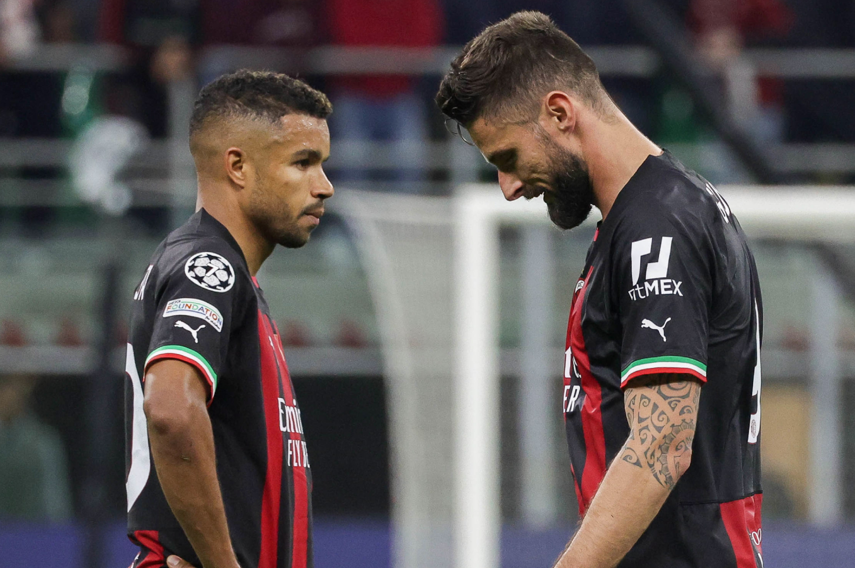 El Milan lamenta una derrota esta temporada.