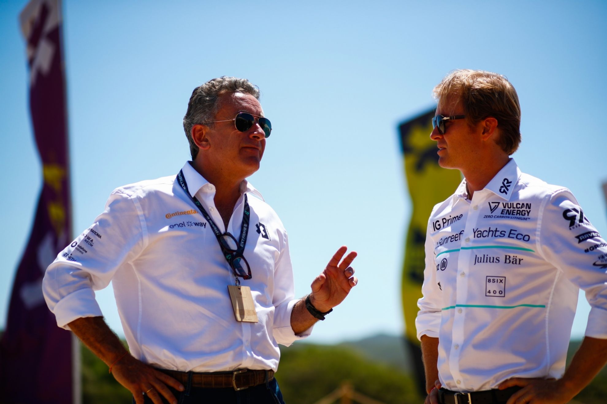 Agag, junto a Nico Rosberg, propietario de uno de los equipos de Extreme E.