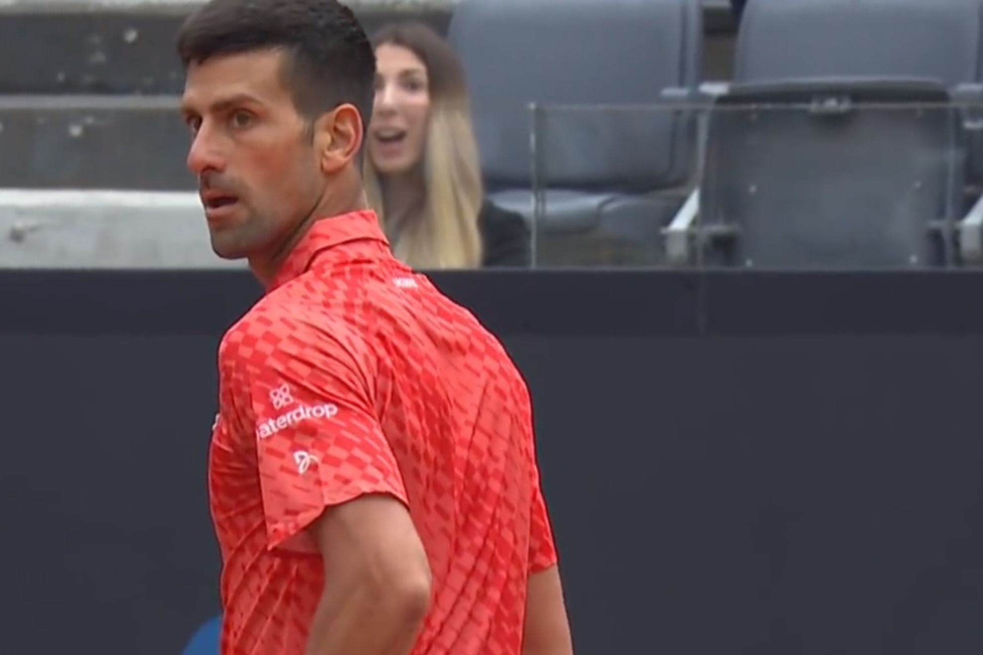 Cameron Norrie hits Novak Djokovic overhead Italian Open Master Tennis Rome