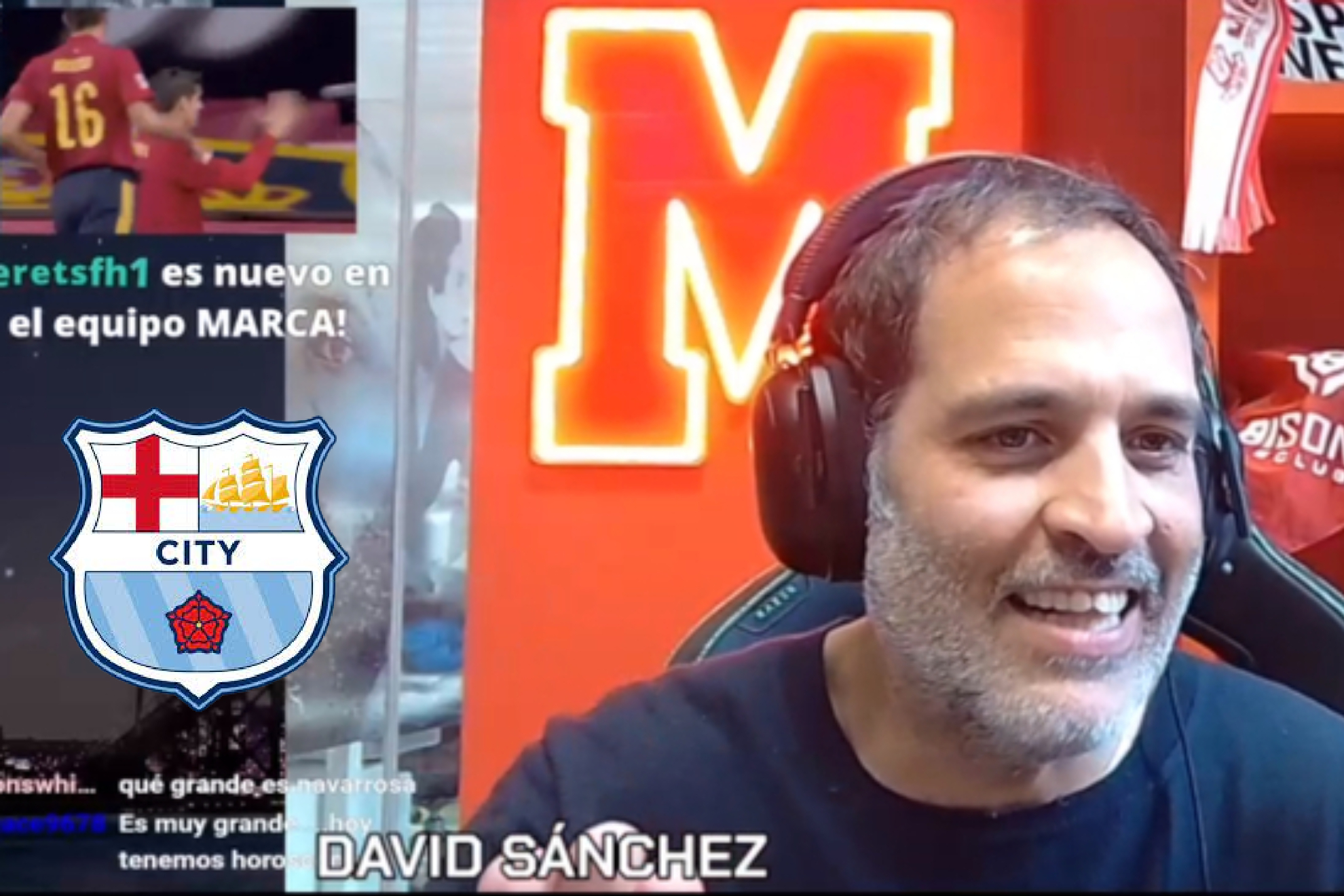 David Sánchez, Twitch en directo: la resaca de la dura derrota del Madrid, su mensaje de amor a Pep...