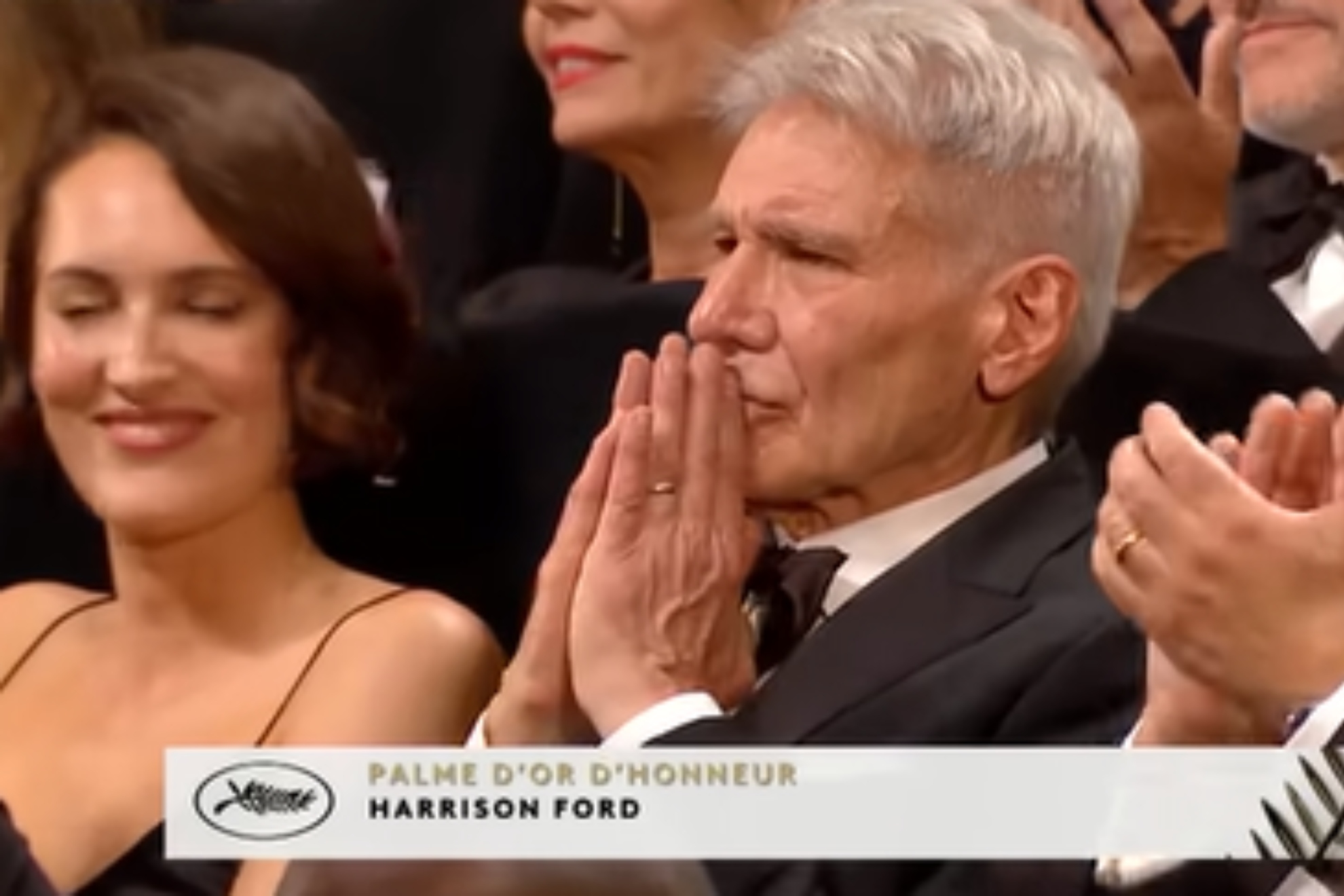 Harrison Ford y sus lágrimas a los 80 años con 'Indiana Jones' en el Festival de Cannes.