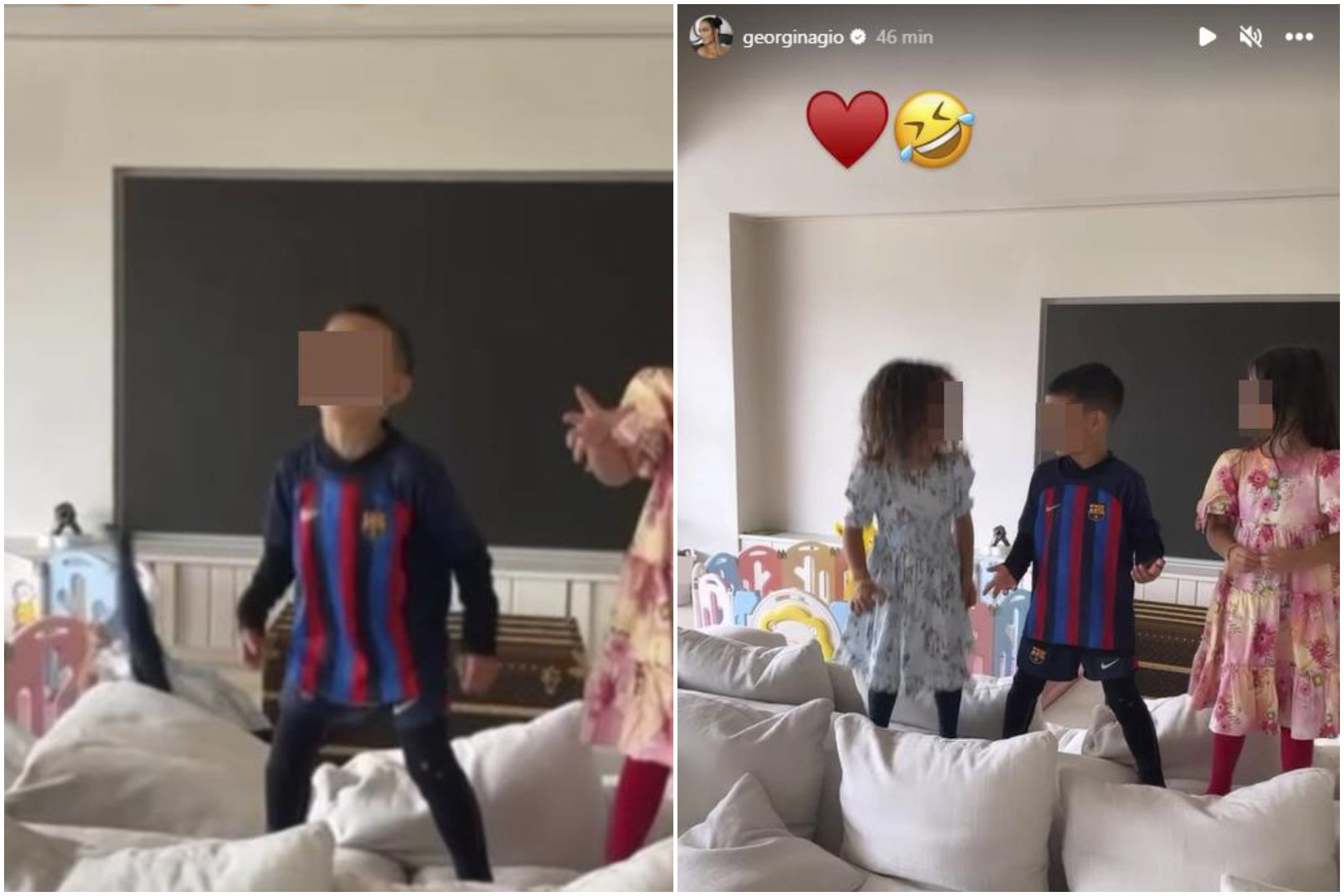 Cristiano Ronaldo and Georgina Rodriguez's son wears a Barcelona shirt