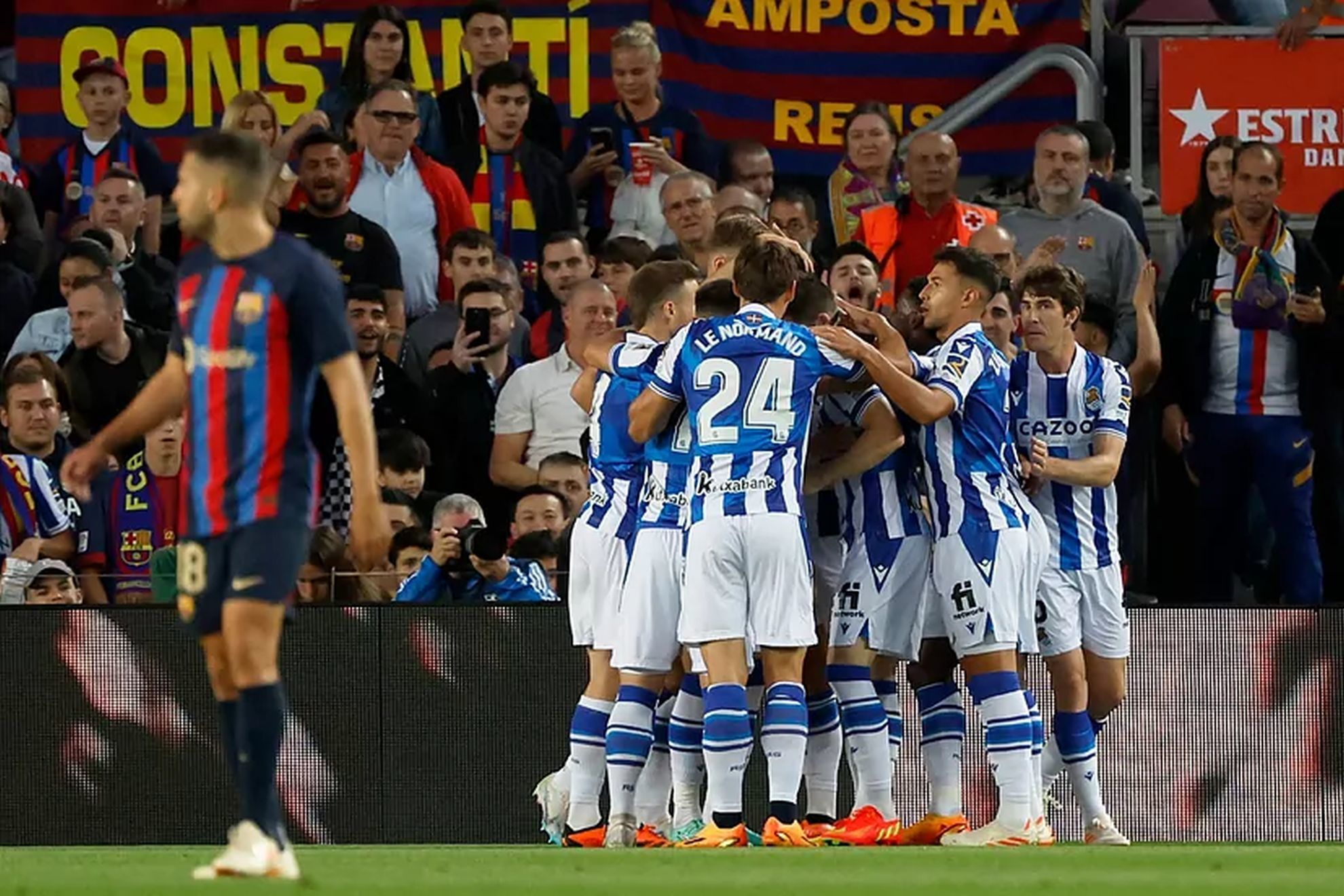 Champions Barcelona are beaten by Real Sociedad just before trophy lift