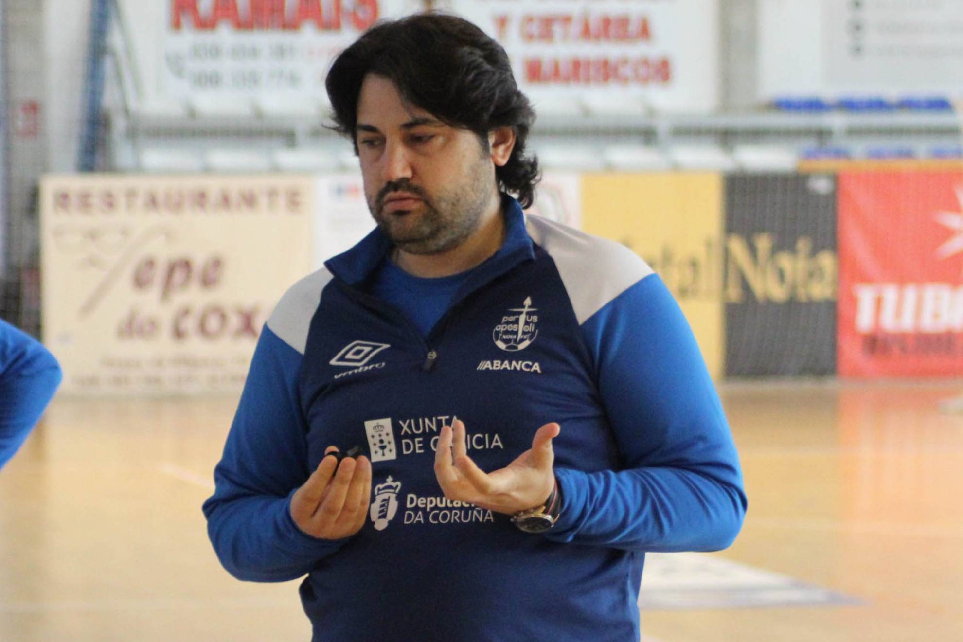 Marlon Velasco, entrenador del Noia Portus Apostoli.