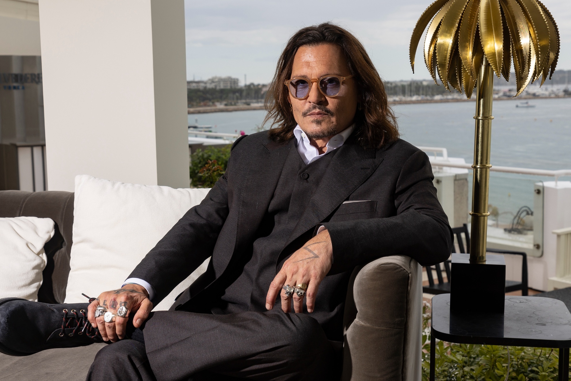 Johnny Depp at the 76th international film festival in Cannes.