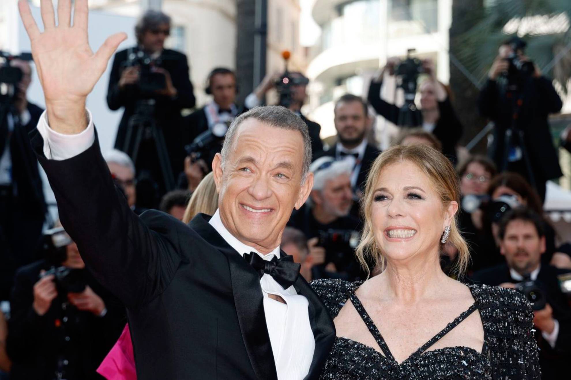 Tom Hanks y Rita Wilson, en Cannes.