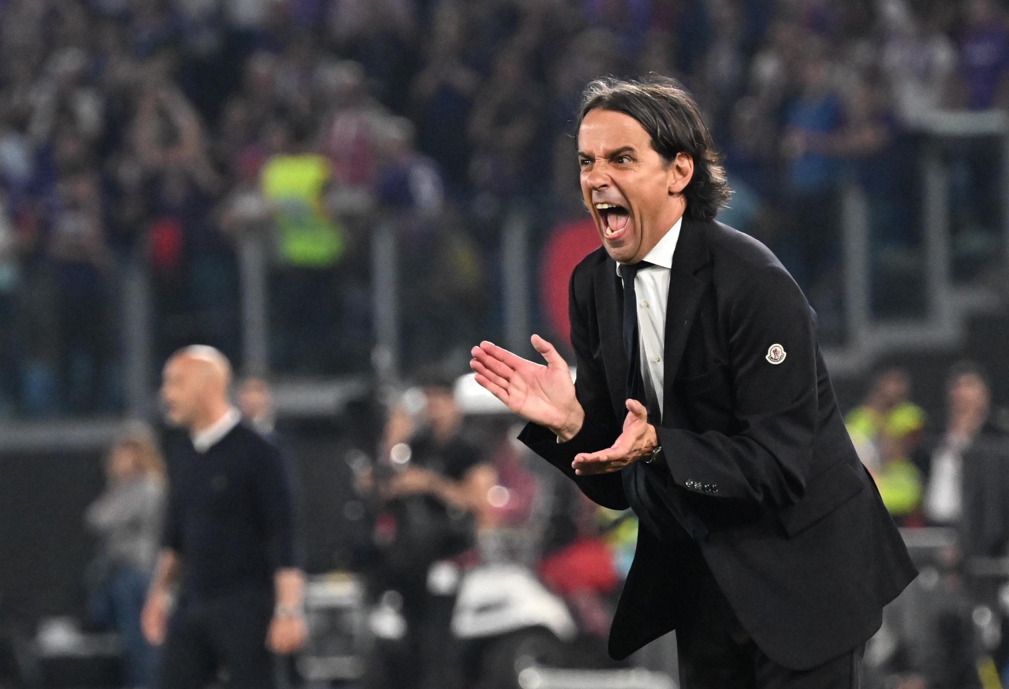 Inzaghi, durante il match contro la Fiorentina in Coppa Italia.