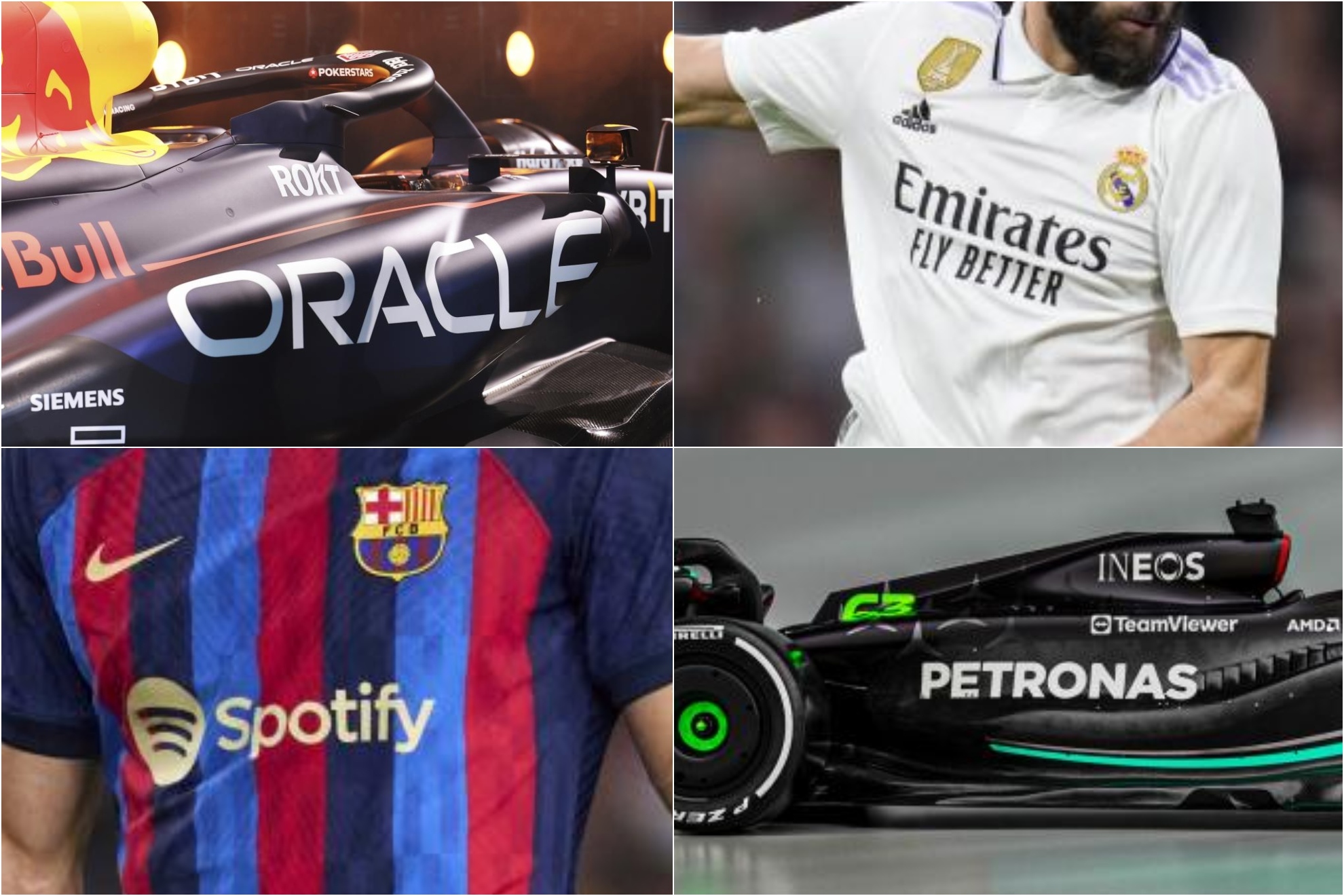 El 'top 10' de las millonadas que desembolsan las marcas en patrocinios: dominio total del fútbol y la fórmula 1