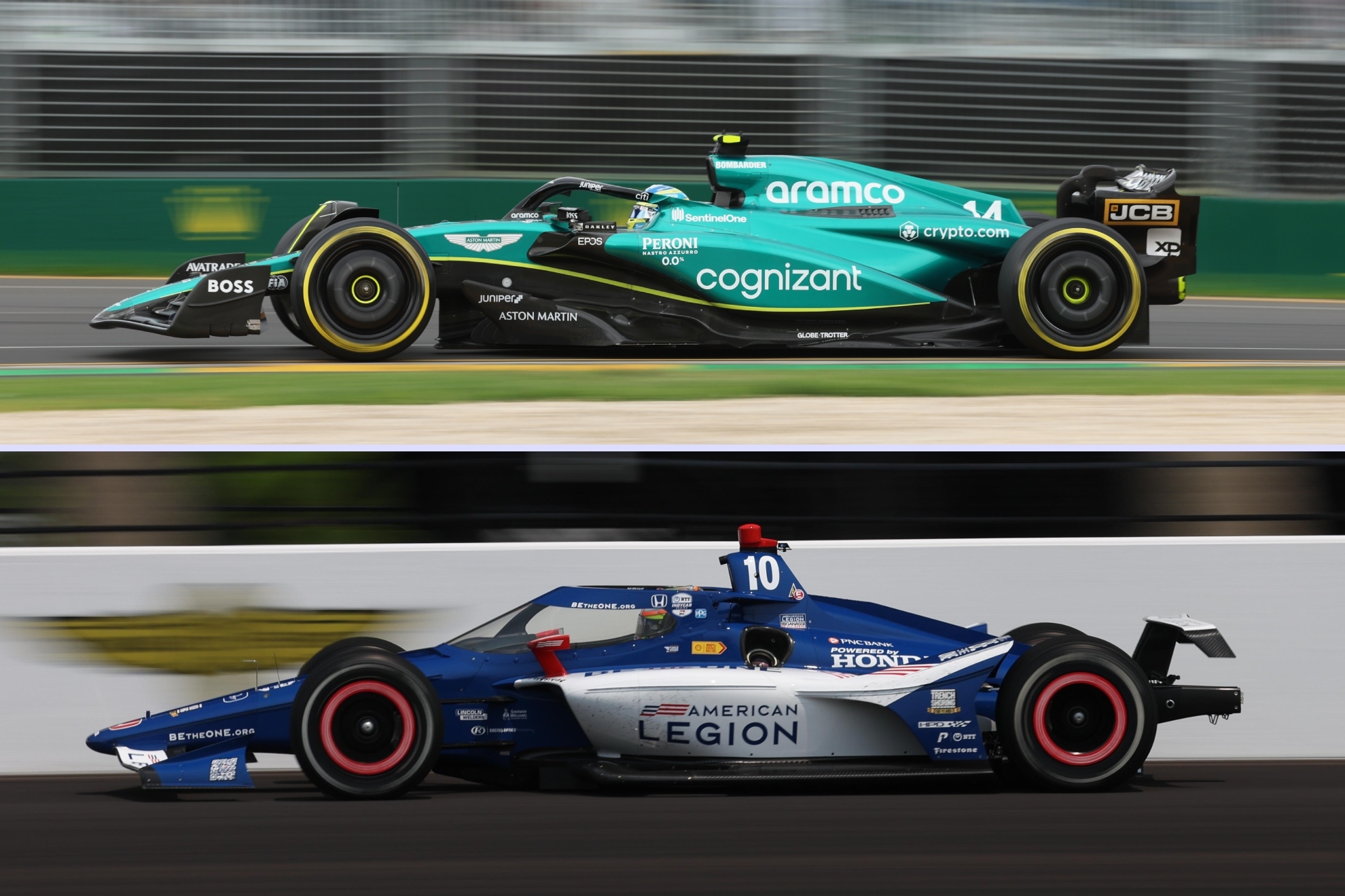 Los F1 y los IndyCar son muy diferentes, pese a que puedan parecer similares.